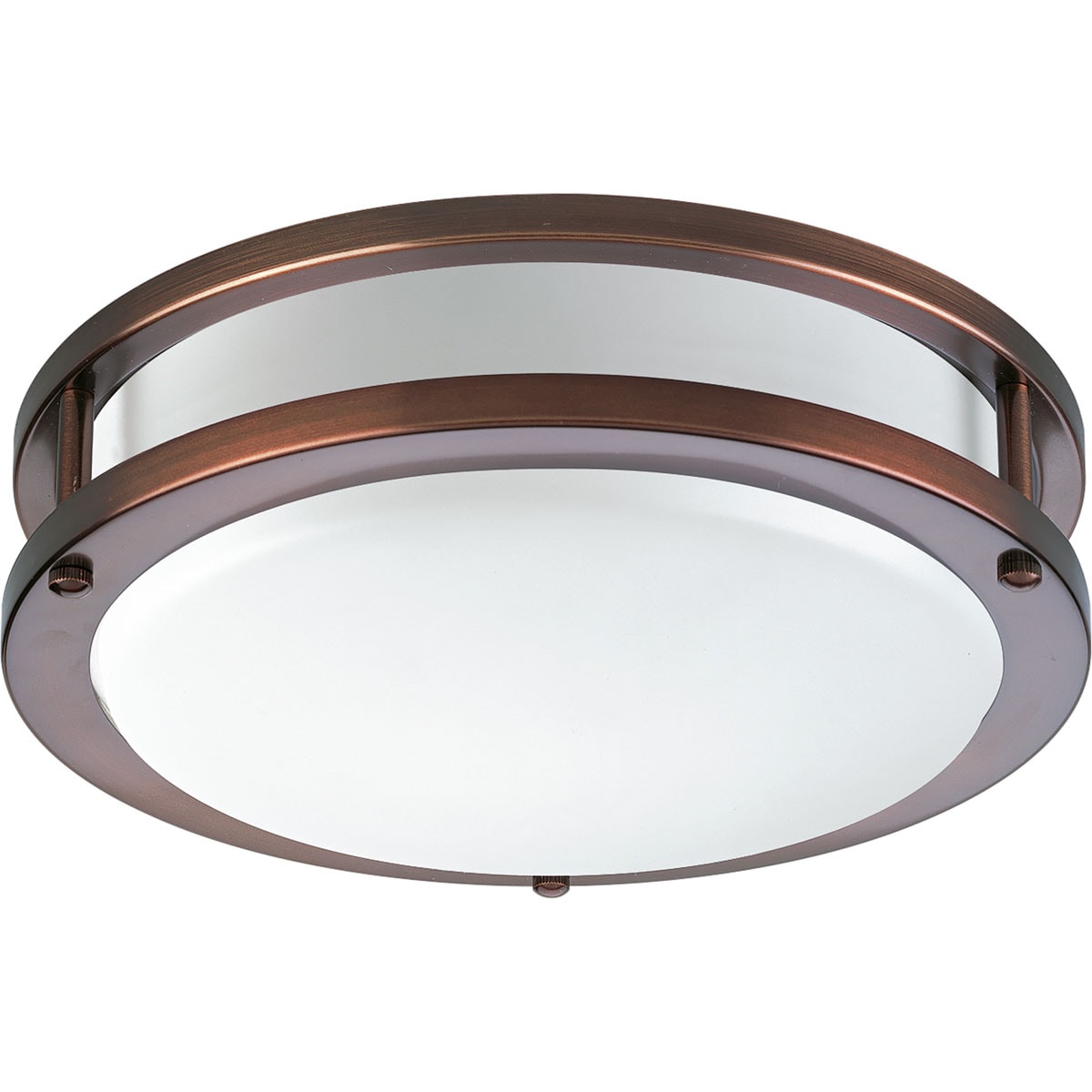 Progress Lighting P7249-17430K9 LED CTC COMM 1 -Light 10.37-in Bronze Integrated LED Flush Mount Light