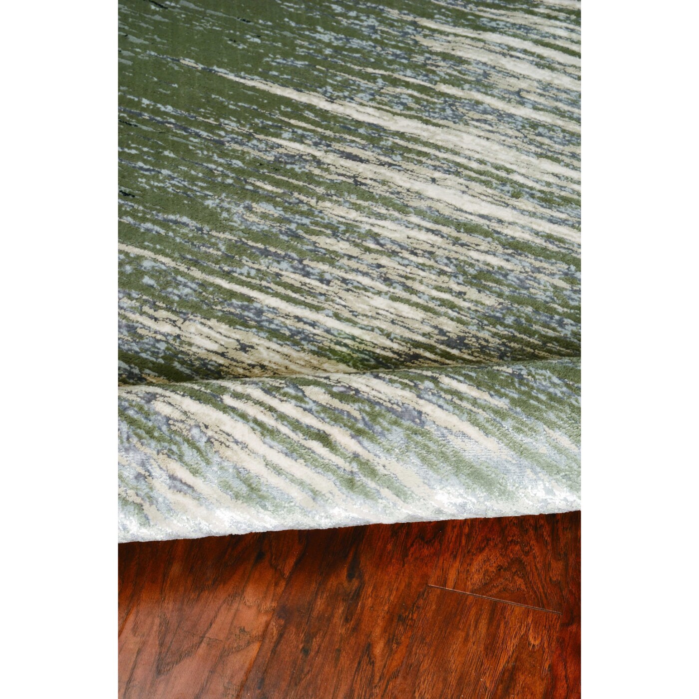 HomeRoots 349971 Bernadette 7 X 10 (ft) Rag Silver Gray Indoor Ombre Area Rug