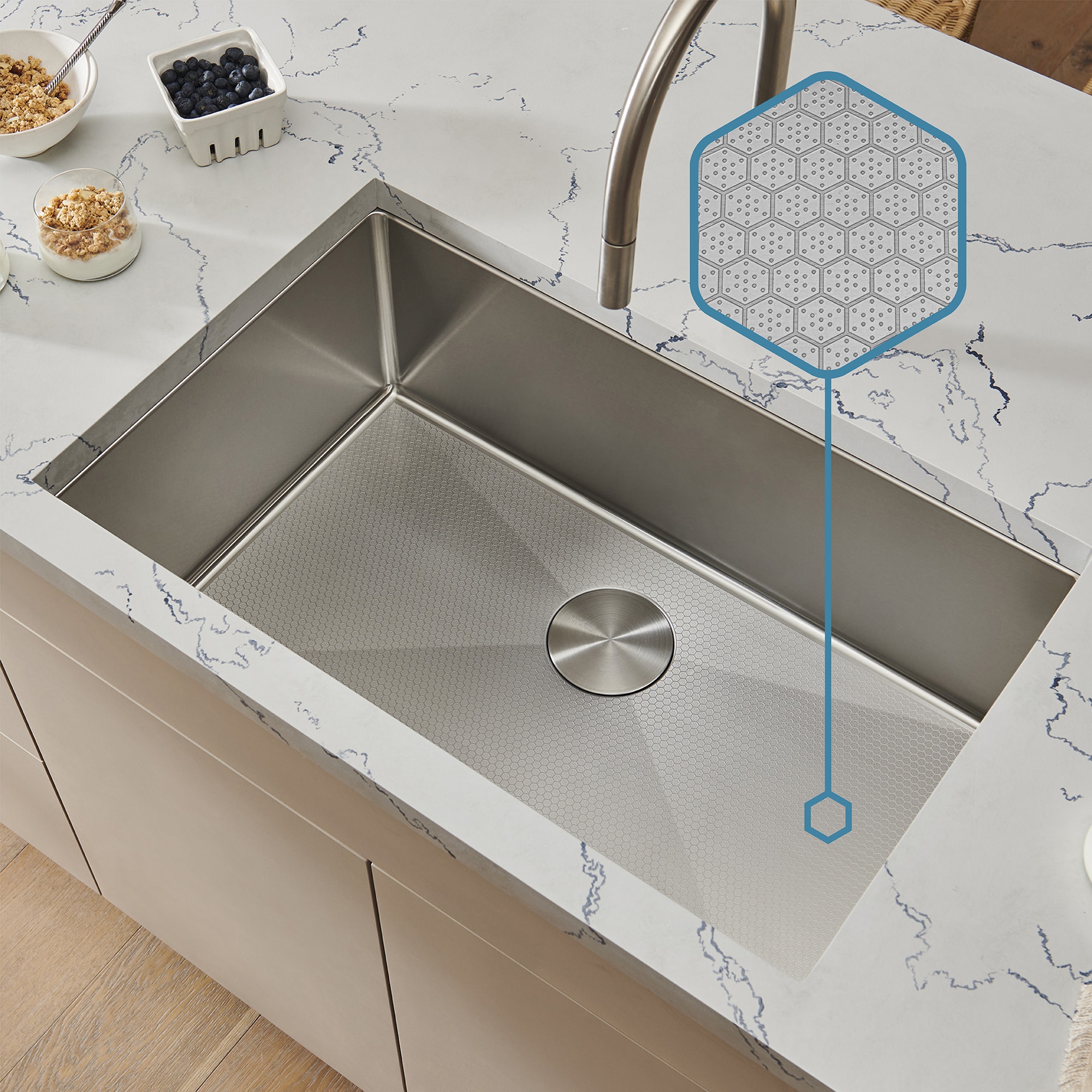 Ruvati RVH7630 Kitchen-Sinks - View #3