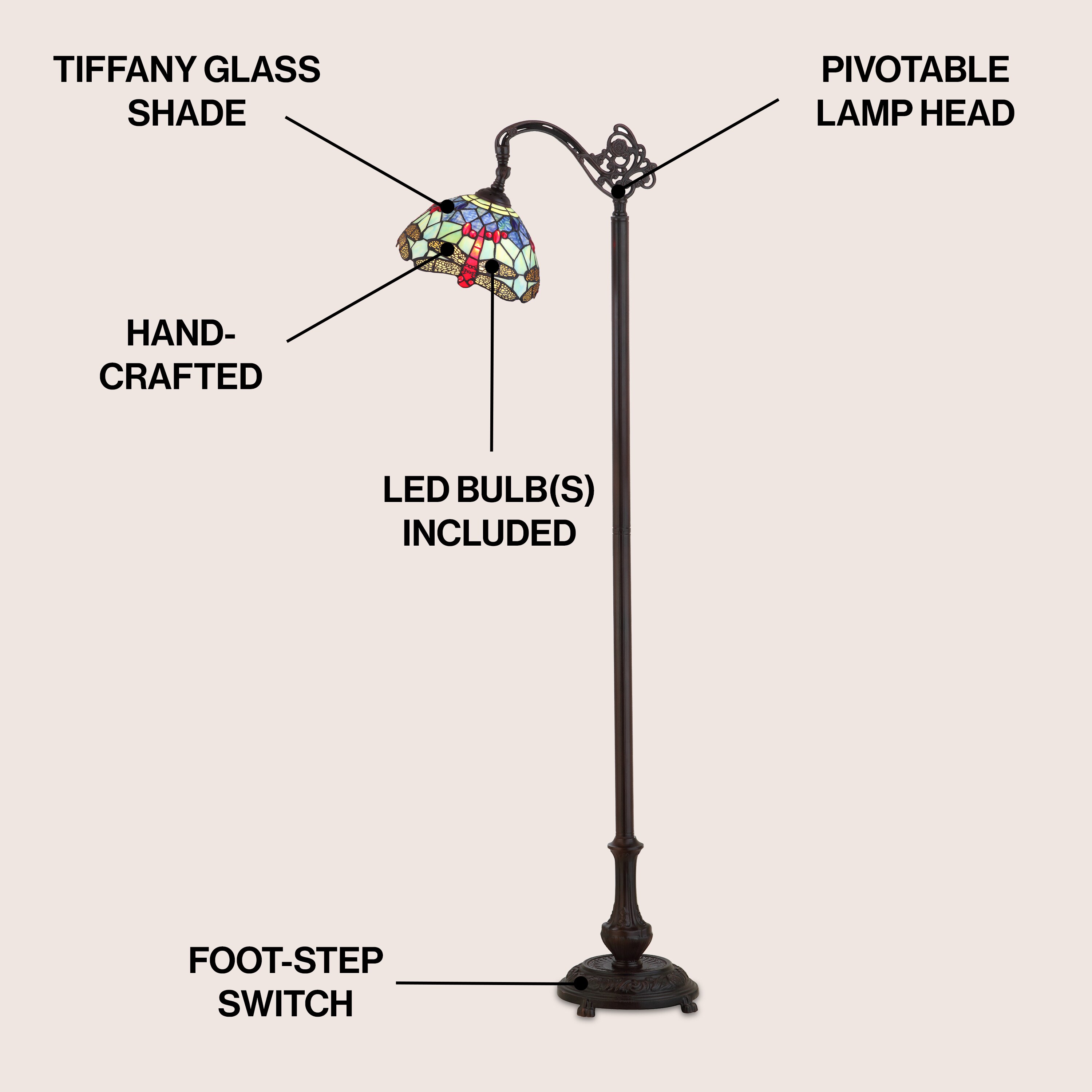 JONATHAN  Y JYL8010A floorlamps - View #3