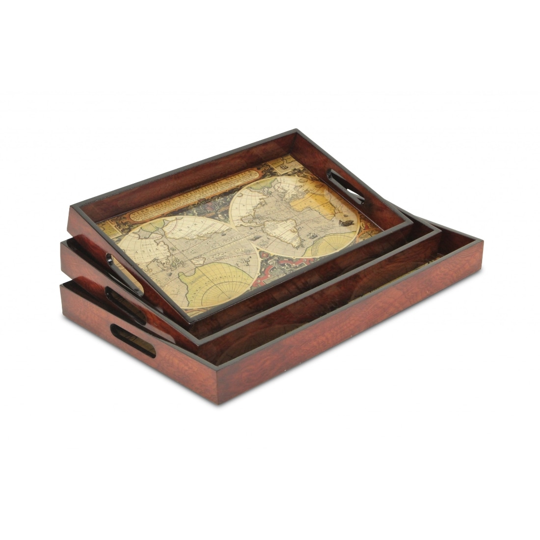 HomeRoots 4000483288 1.75-in x 19-in Multi Rectangle Serving Tray