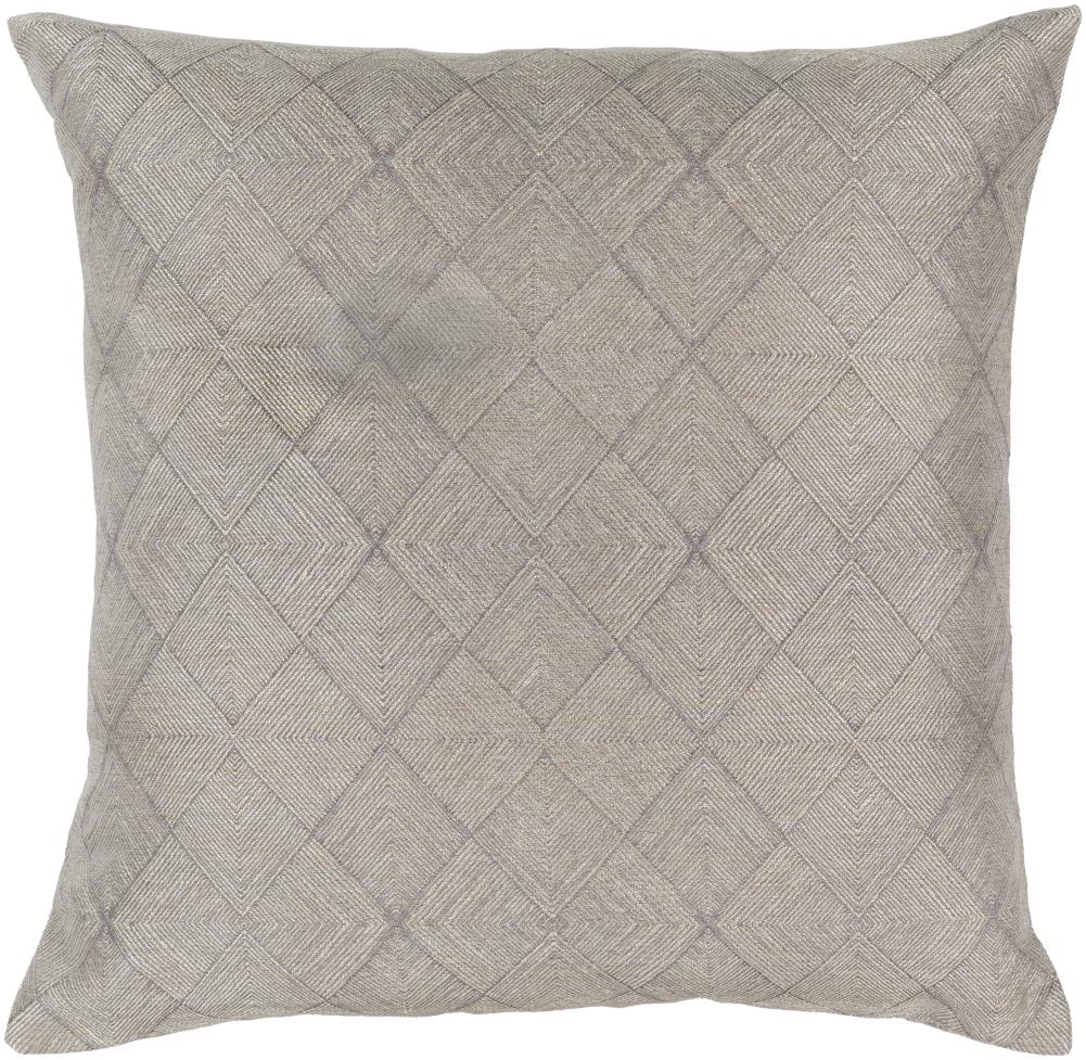 Surya MSA002-2222D Messina 22-in x 22-in Grey Indoor Decorative Pillow