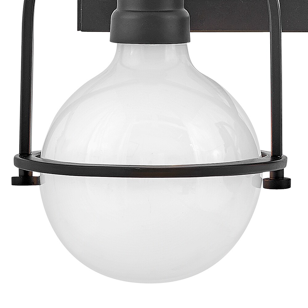 Somerset Elegant Black 3-Light Vanity Fixture with Vintage Appeal