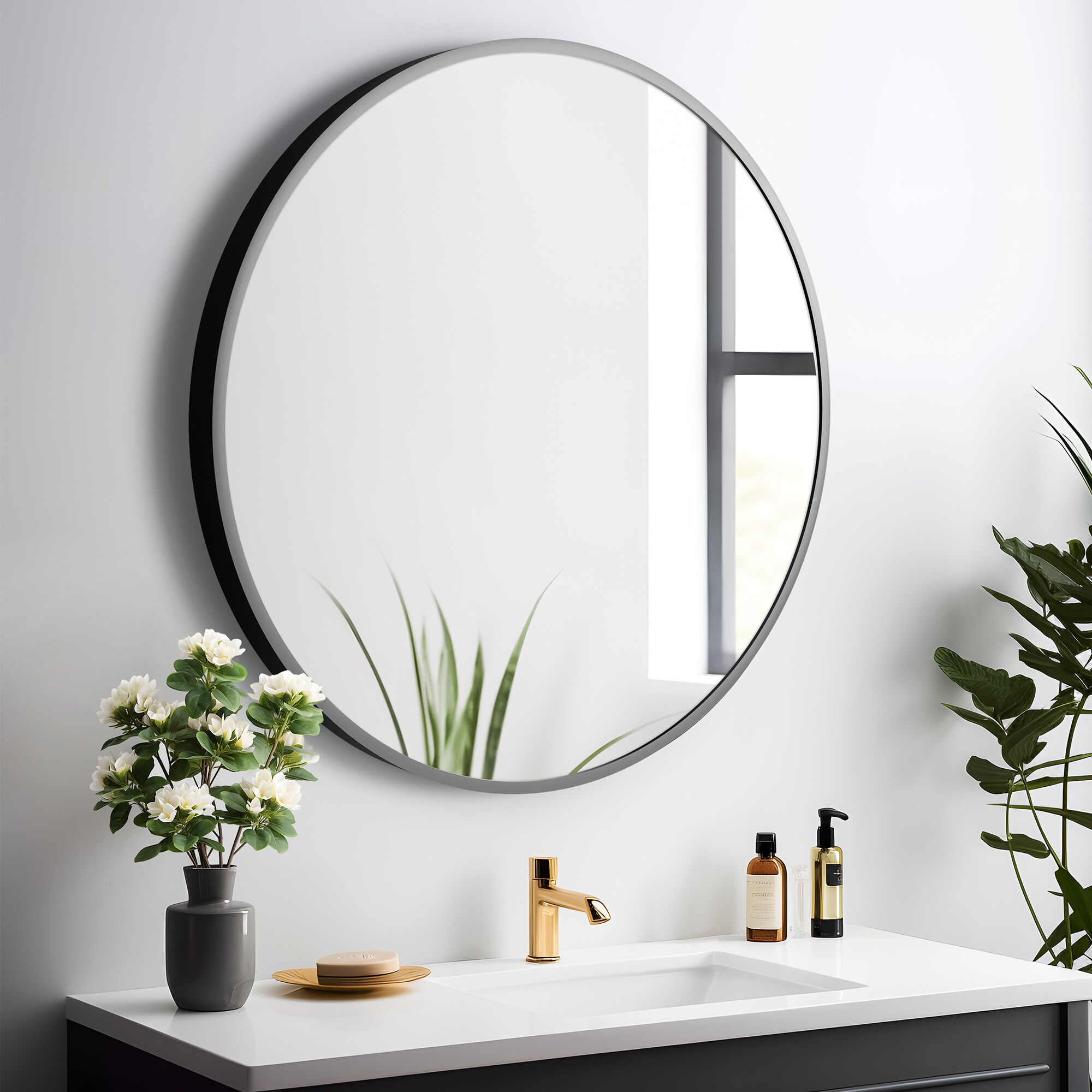 Dovelina LS-24011105 Framed-Bath-Mirrors - View #2