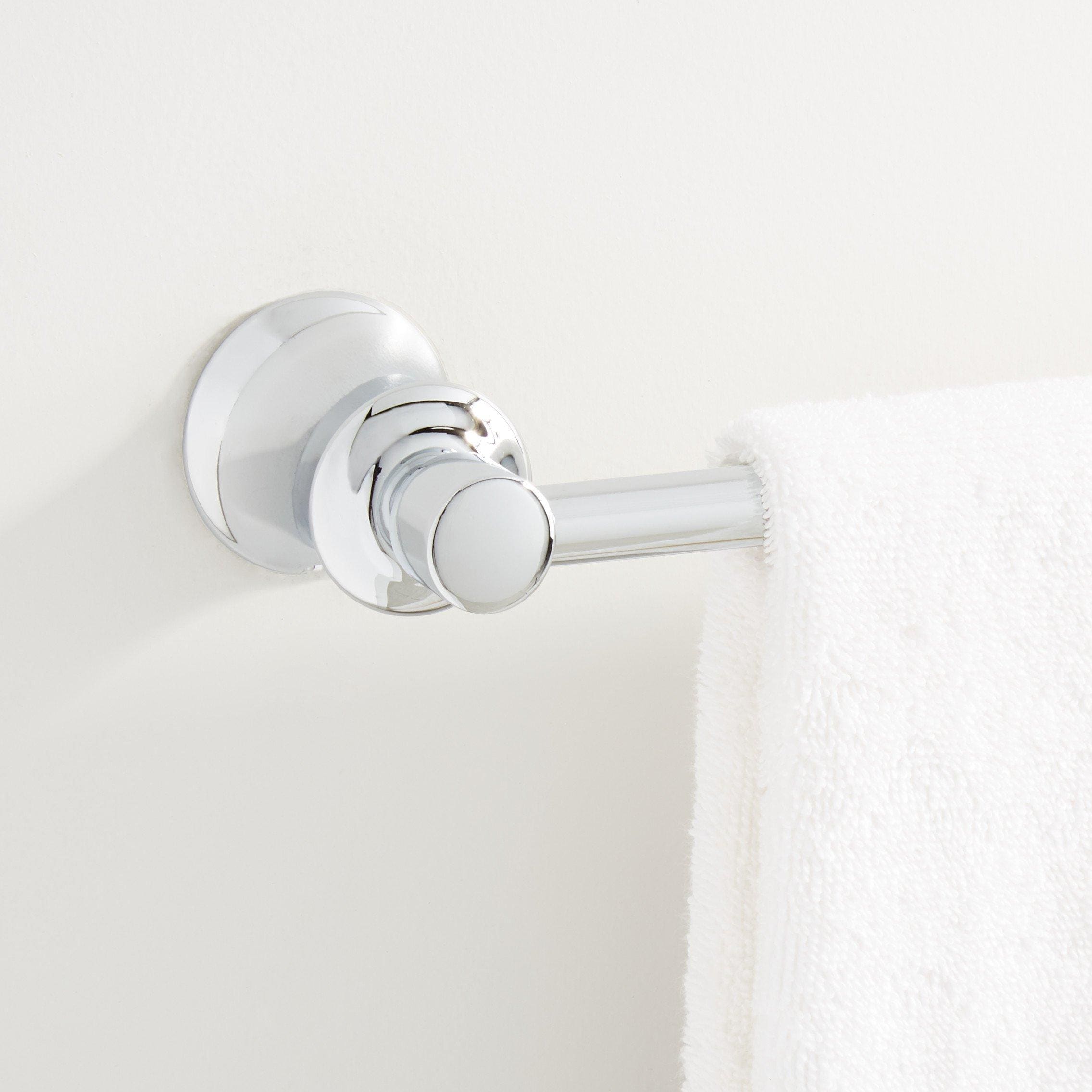 Signature Hardware 446862 18-in Chrome Wall mount Single Towel Bar