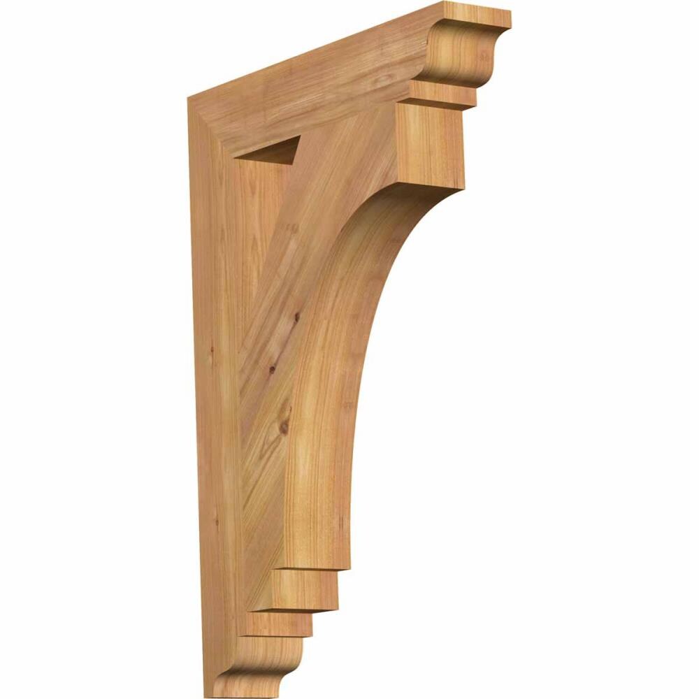 Ekena Millwork BKT04X20X28IMP01SWR Imperial traditional smooth 3-1/2-in x 20-in x 28-in Western red cedar Brown Wood Standard bracket