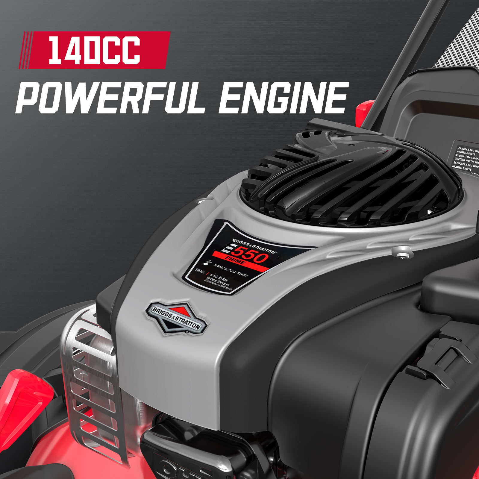 PowerSmart B8621P Gas-Walk-Behind-Mowers - View #5