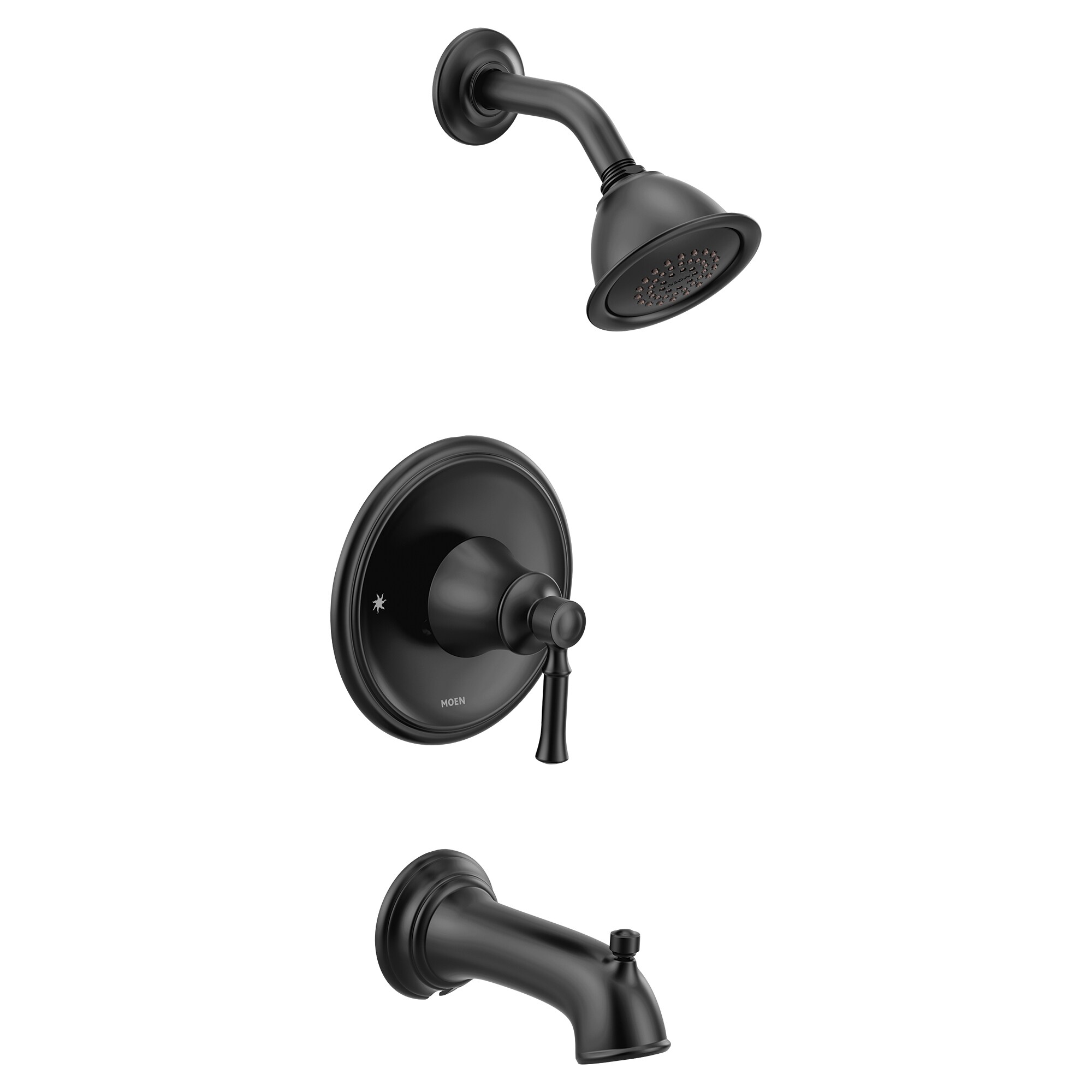 MOEN Align Single-Handle Posi-Temp Shower Faucet Kit Matte Black Shower Head 