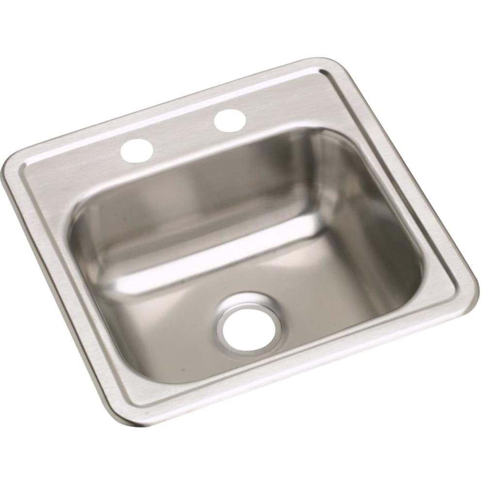 Elkay  DW1011515 Dayton 15 Inch Single Basin Drop In Stainless Steel Bar Sink (Purchase in quantity multiples of 10)