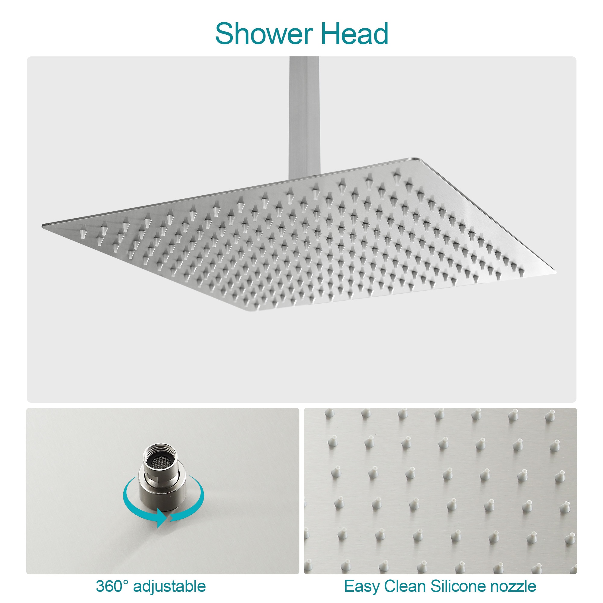 Clihome CL-020SS-SL Showerhead-Bar-Panels - View #2