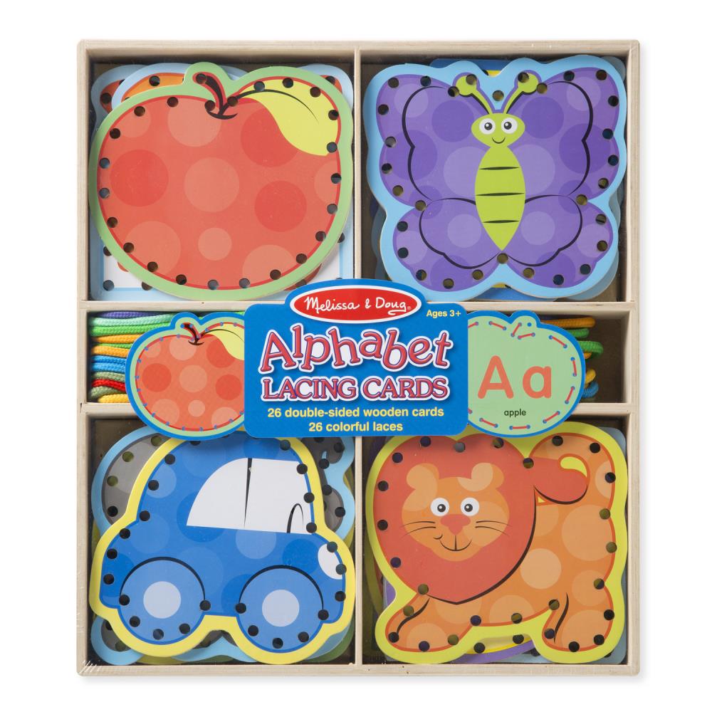 Melissa & Doug LCI9490 Alphabet Lacing Cards