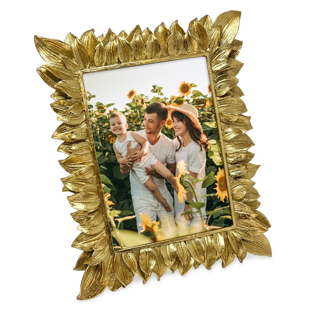 Isaac Jacobs Vintage-Inspired Ornate Sunflower Petal Picture Frame ...