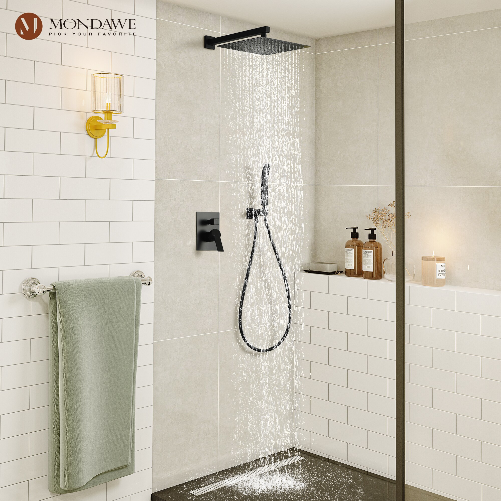 Mondawe MD-SMD003B Showerhead-Bar-Panels - View #8