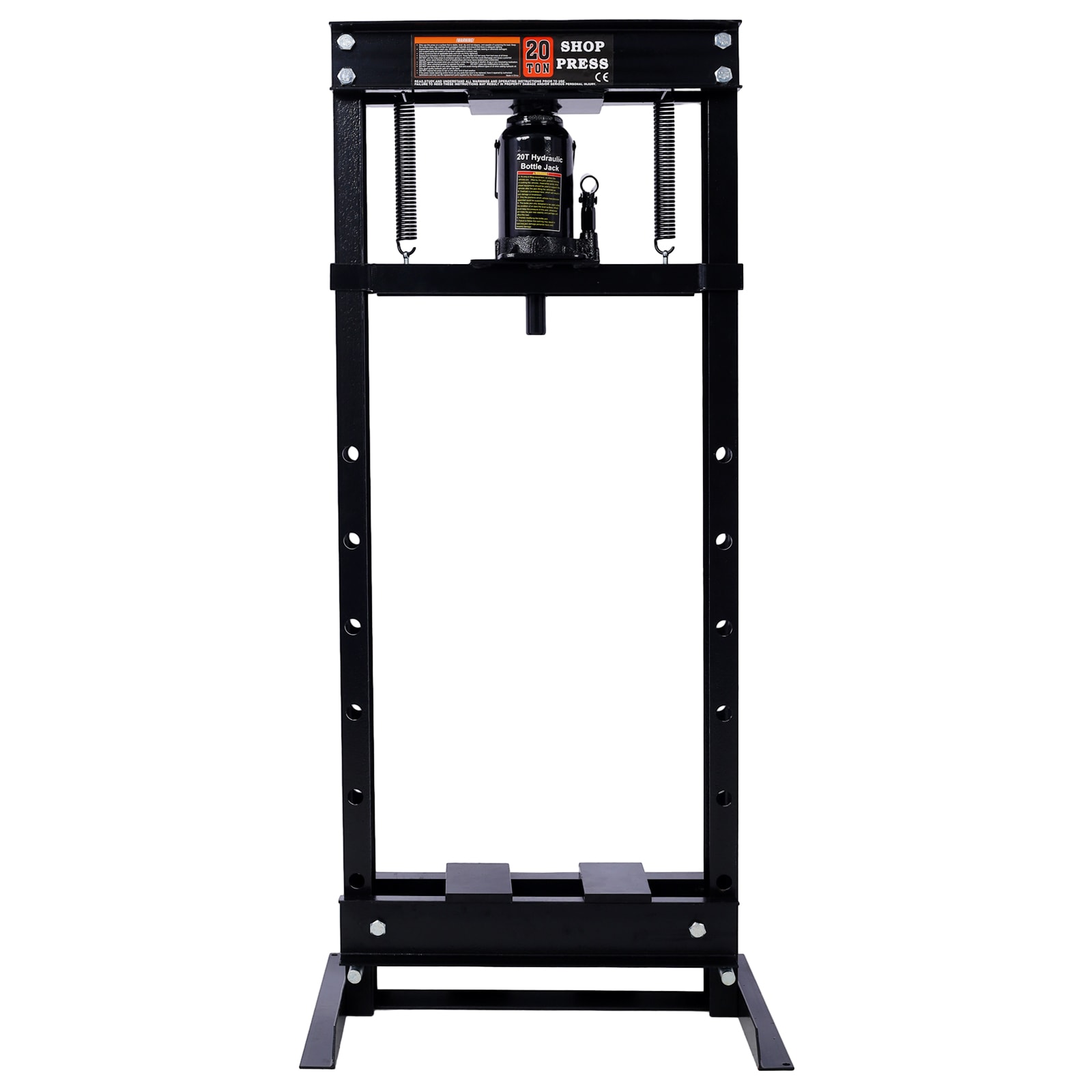 Siavonce XH00031 Black 20-Ton Steel Air/Hydraulic Bottle jack