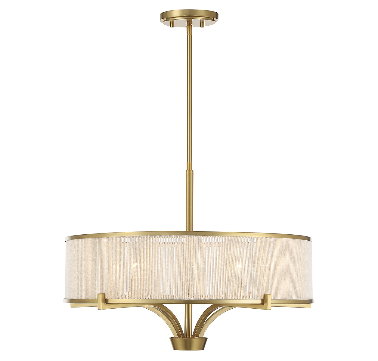 Savoy House 1-7751-5-322 Wynwood 5 -Light Brushed Brass Vintage For Use in Bedrooms, Dining Rooms, Foyers, Kitchens, Living Rooms Chandelier