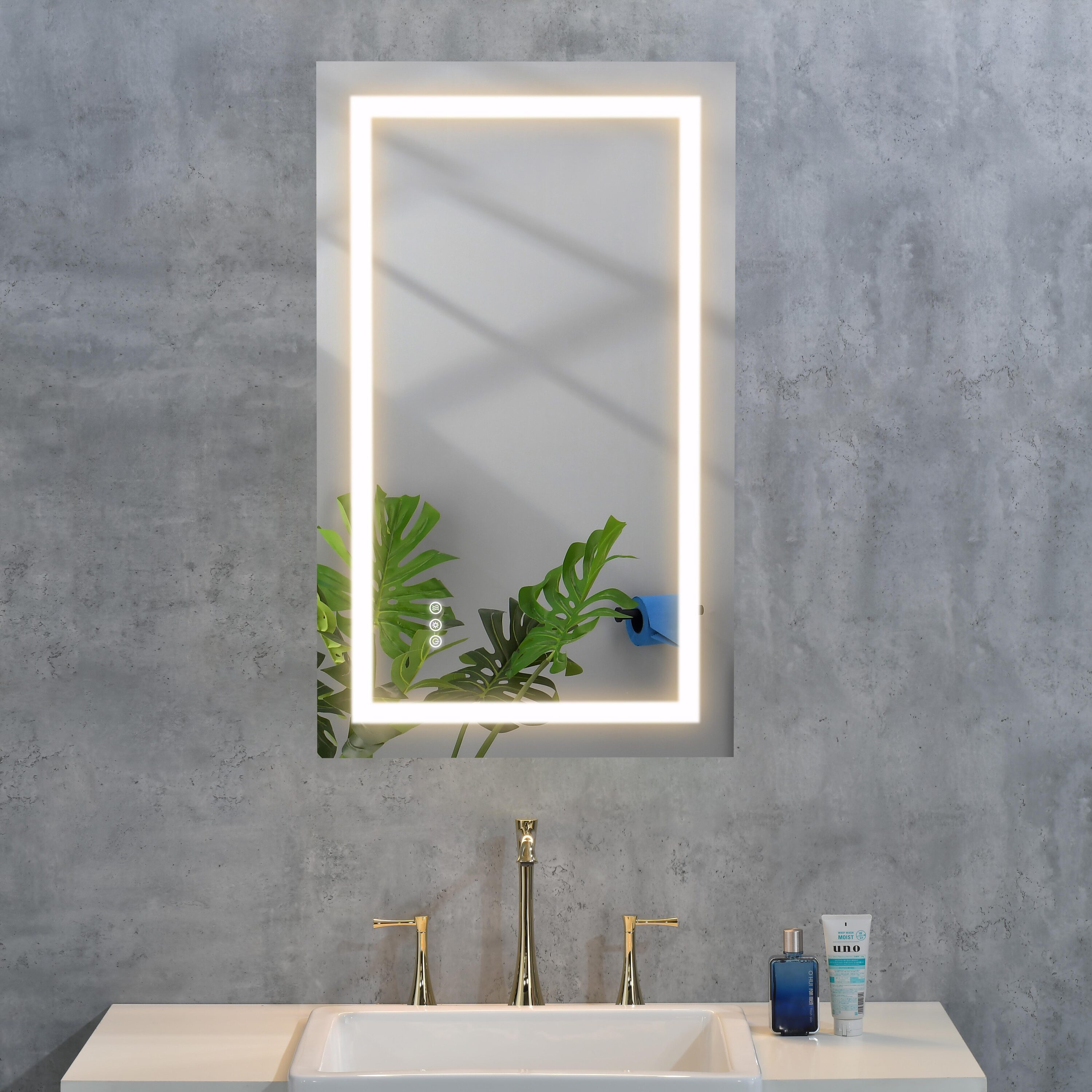 WELLFOR WA-4026-WD Framed-Bath-Mirrors - View #7