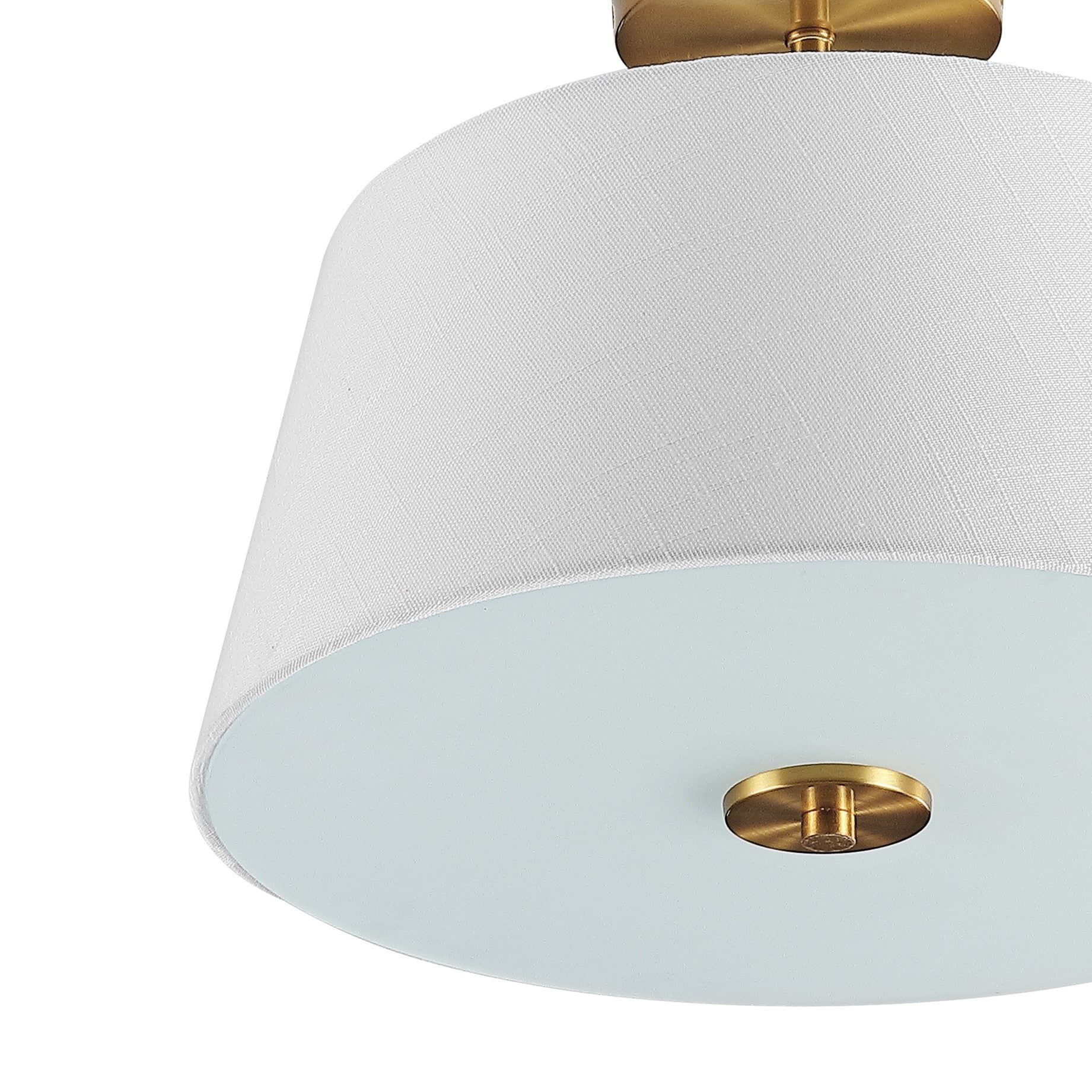 Isabella 15" Gold Brass LED Flush Mount Ceiling Light