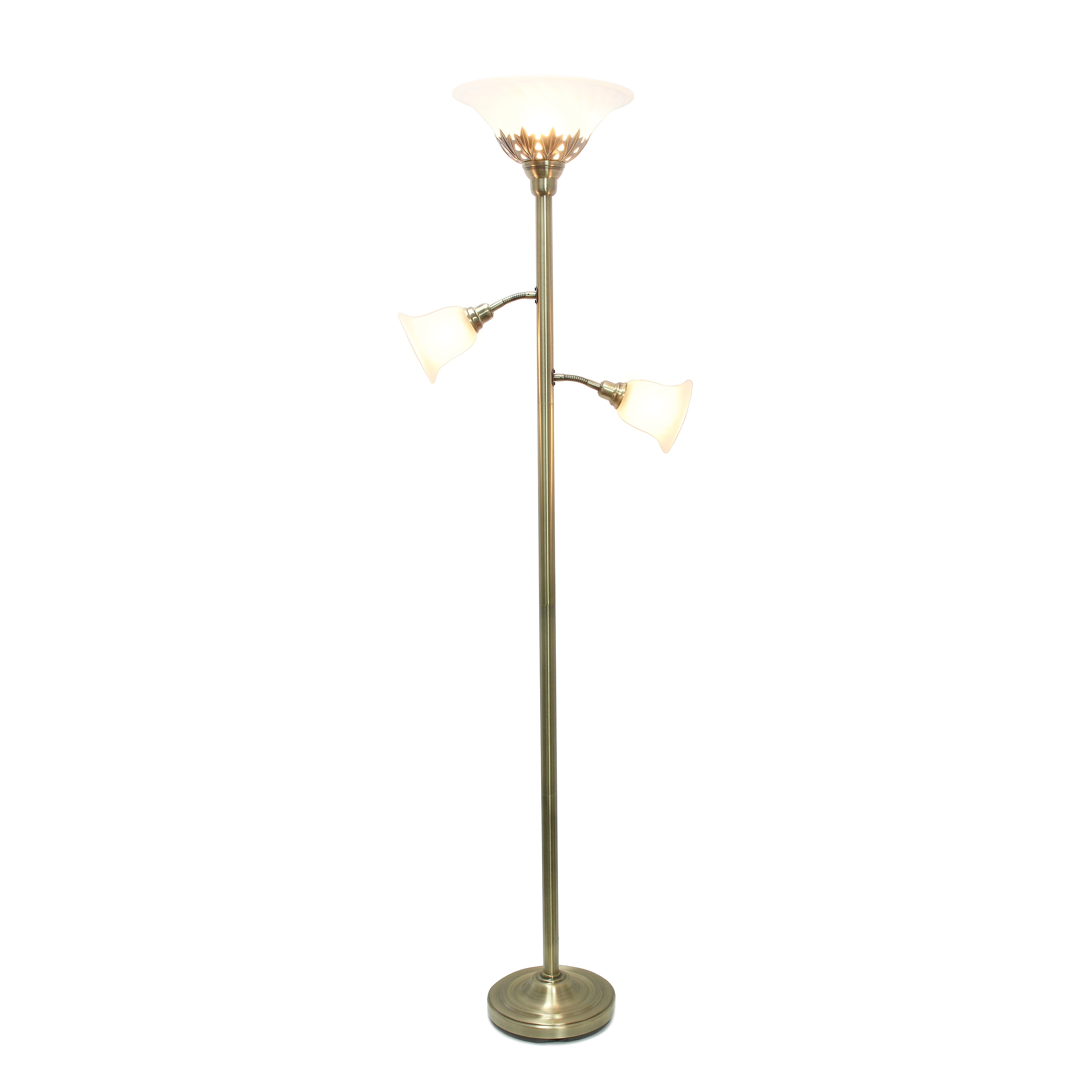 brass uplighter floor lamp