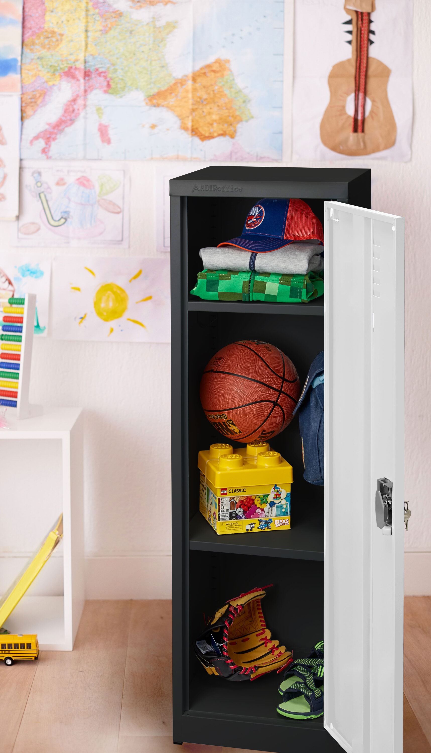 AdirOffice 629-01-B-W-PKG-4 Storage-Lockers - View #2