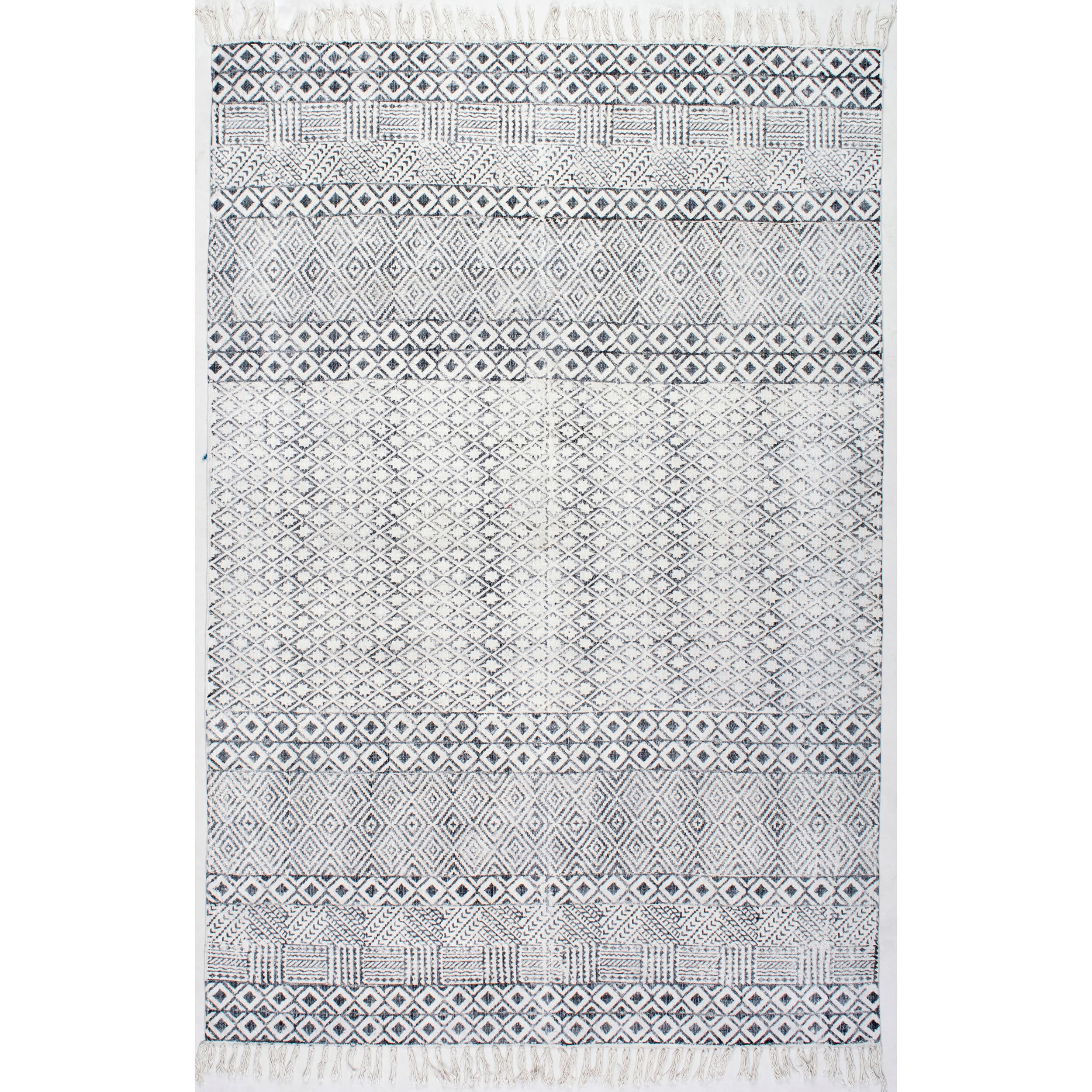Nuloom Hand Made Ammie Indoor Area Rug, 3' x 5', Gray