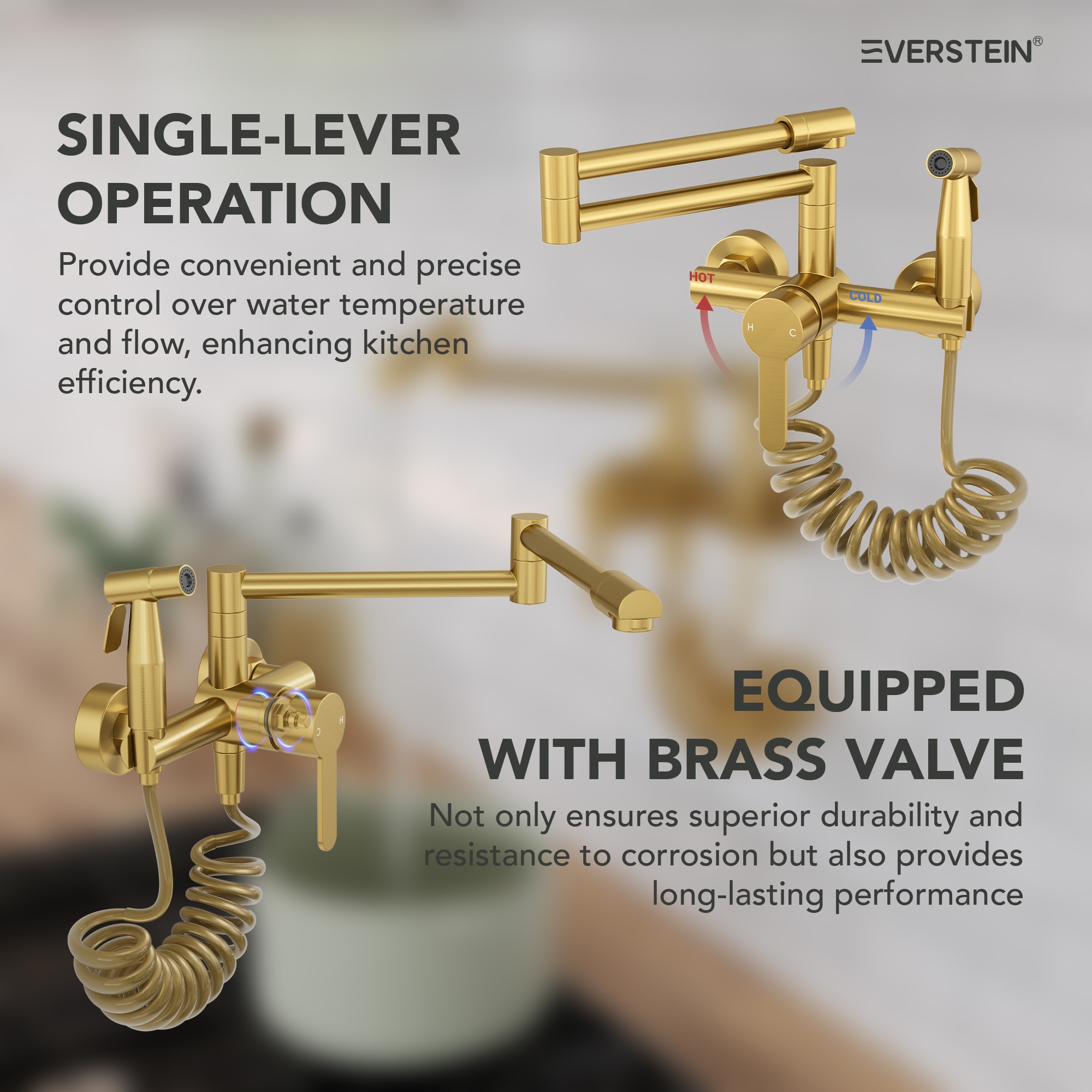 EVERSTEIN Q-906-OTOP Kitchen-Faucets - View #7