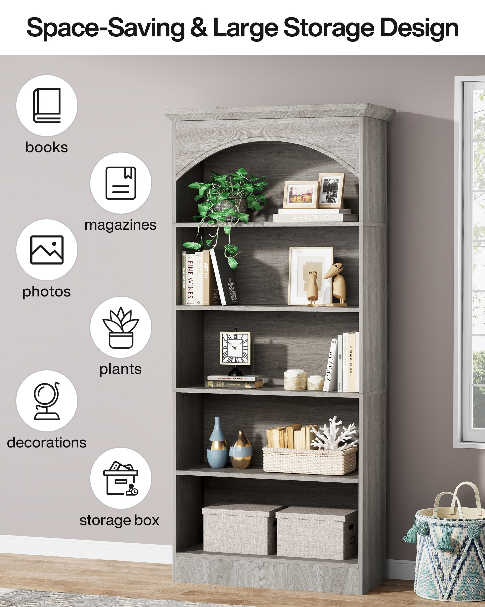 Tribesigns HOGA-J0221 bookcases - View #9