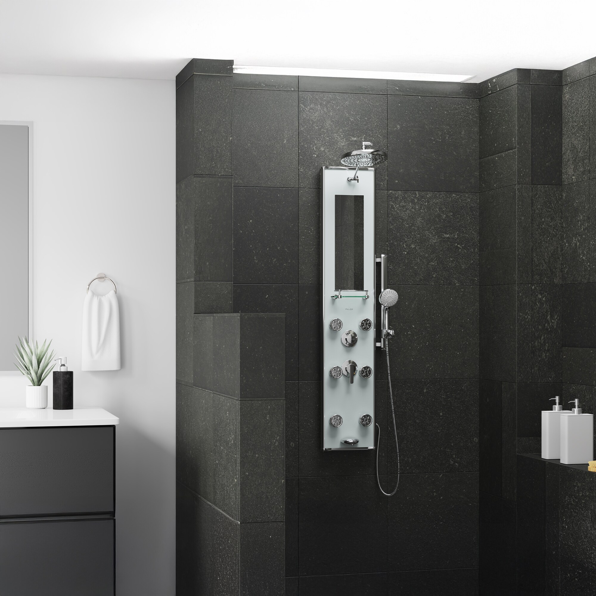 PULSE 1013-GL Showerhead-Bar-Panels - View #6
