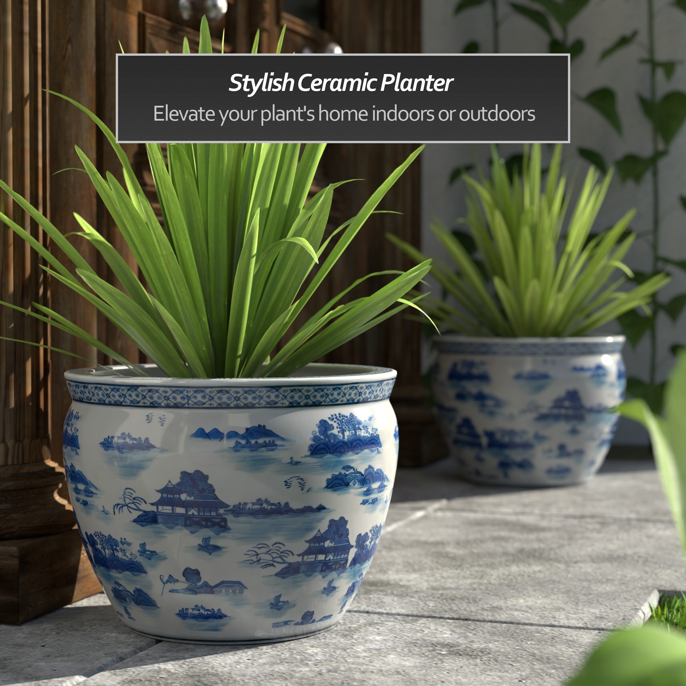 Red Lantern BW-18FISH-BWLS Planter-Window-Box - View #6