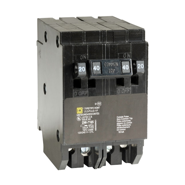 Square D Homeline 40-Amp 4-Pole Quad Circuit Breaker Square D Homeline 40-Amp 4-Pole Quad Circuit Breaker