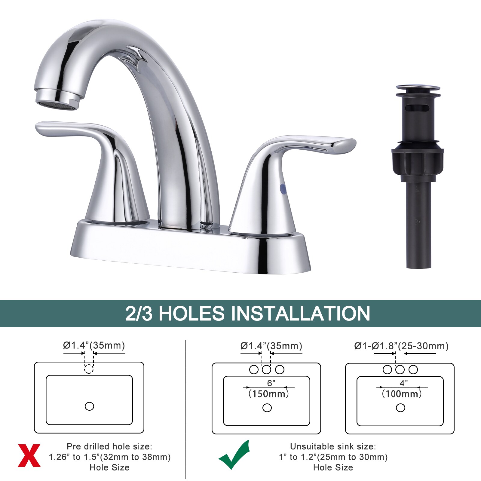 WOWOW 2323000C-LW Lavatory-Faucets - View #5