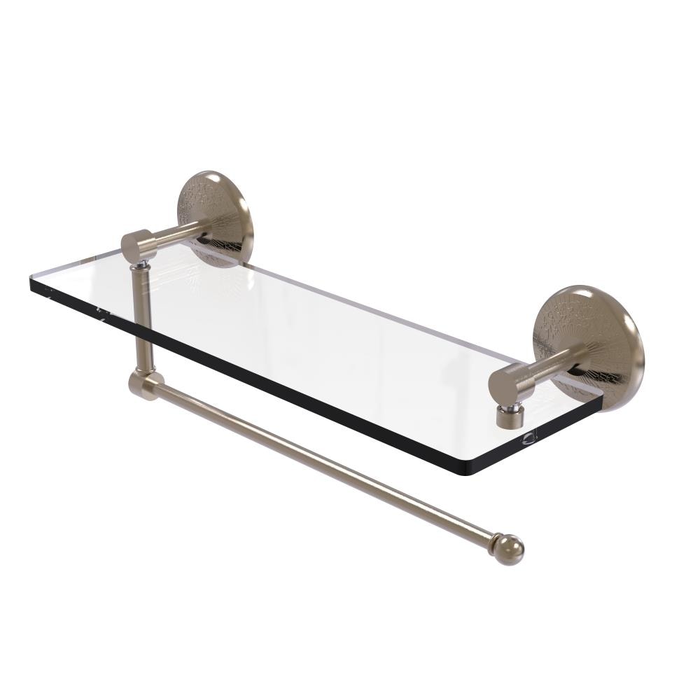 Allied Brass PMC-1PT/16-PEW Prestige Monte Carlo Antique Pewter Wall mount Bathroom Shelf ( 16-in x 5-in x 5-in )