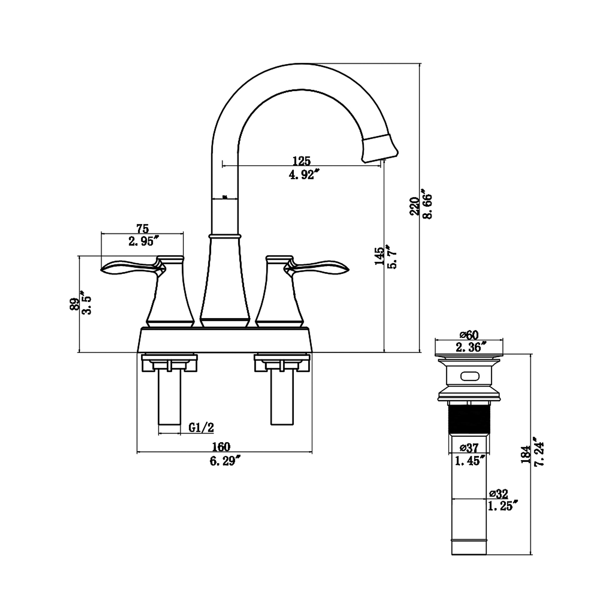 KICHAE KSLC2014SS Lavatory-Faucets - View #6