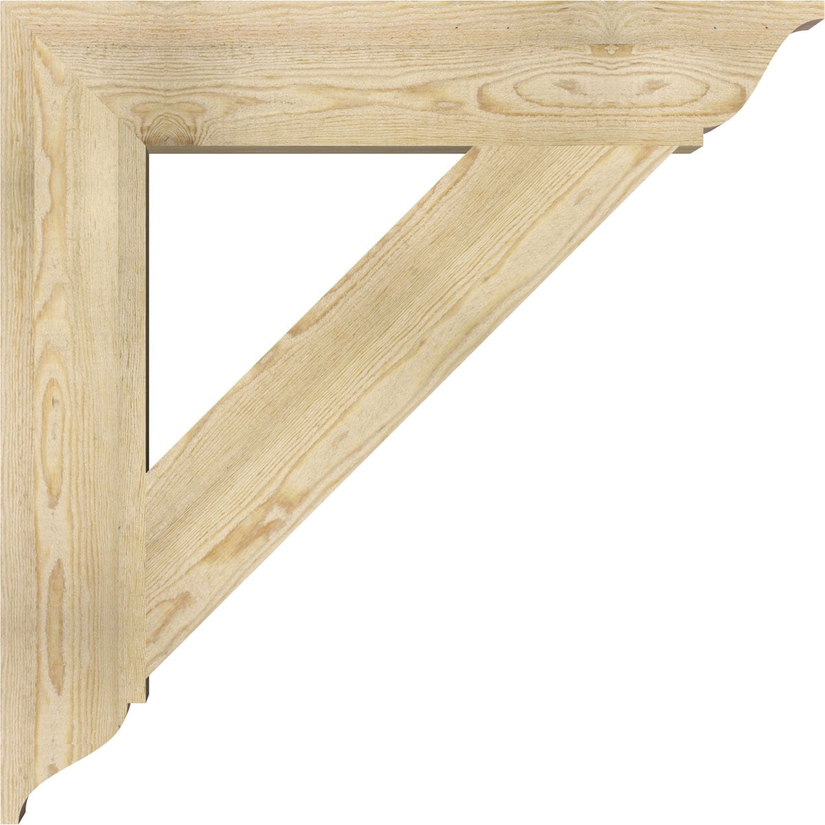 Ekena Millwork BKT06X34X34TRA01RDF Exterior-Brackets-Braces - View #3