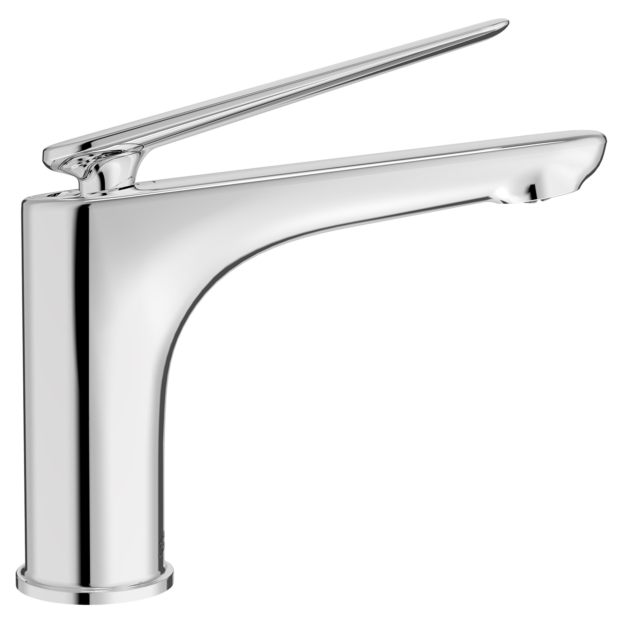 Polished Chrome Single Handle Bathroom Faucet with Lever