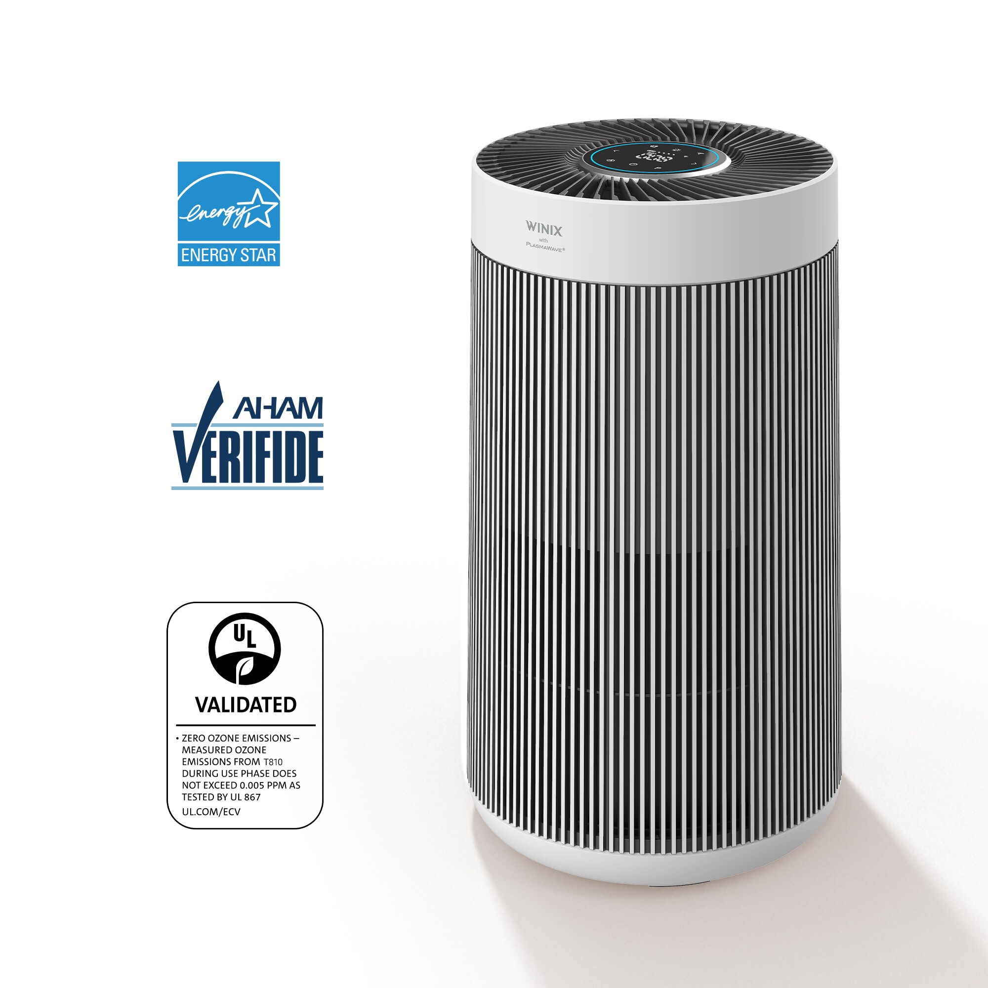 Winix 1022-0230-00 T810 4 -Speed Ionic Smart Compatible White True HEPA Air Purifier ENERGY STAR Certified (Covers: 1968-sq ft )