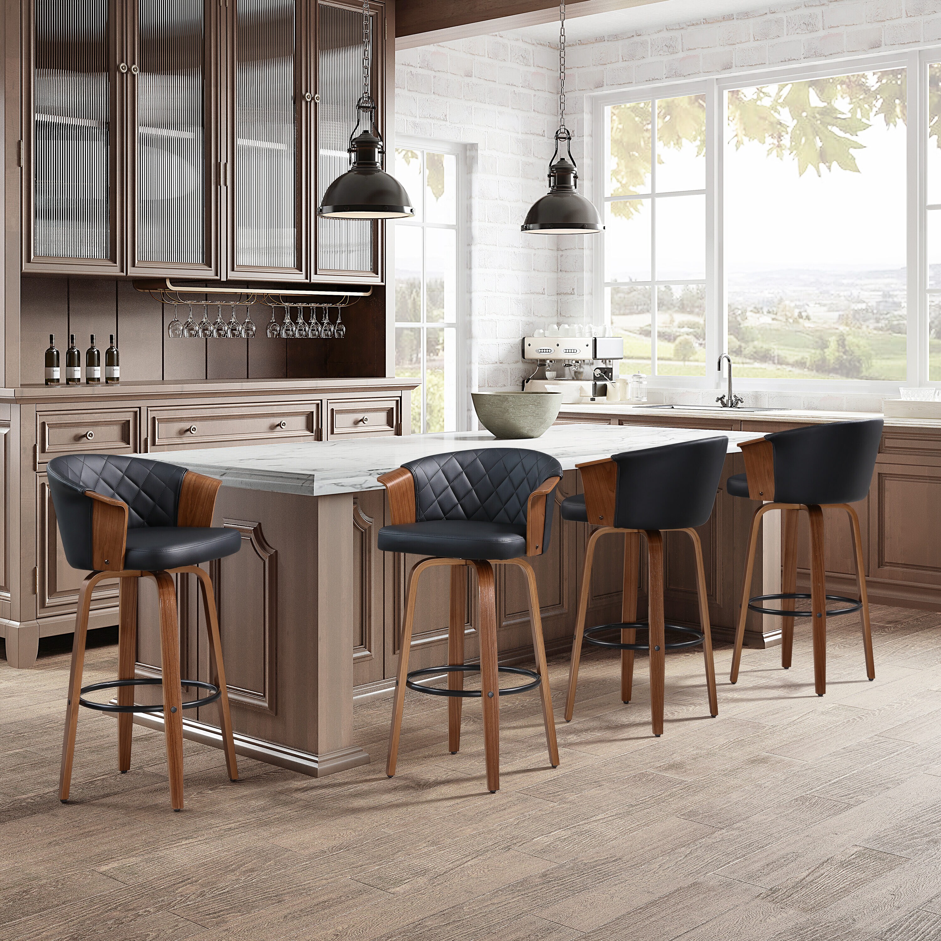 Art Leon BS032-2-BK-PU stools - View #6