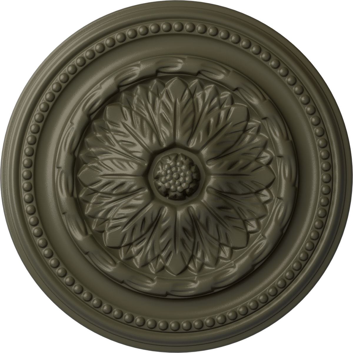 Ekena Millwork CM15CHWHF Chester 15.75-in W x 15.75-in L Painted Witch Hazel Polyurethane Whole Ceiling Medallion