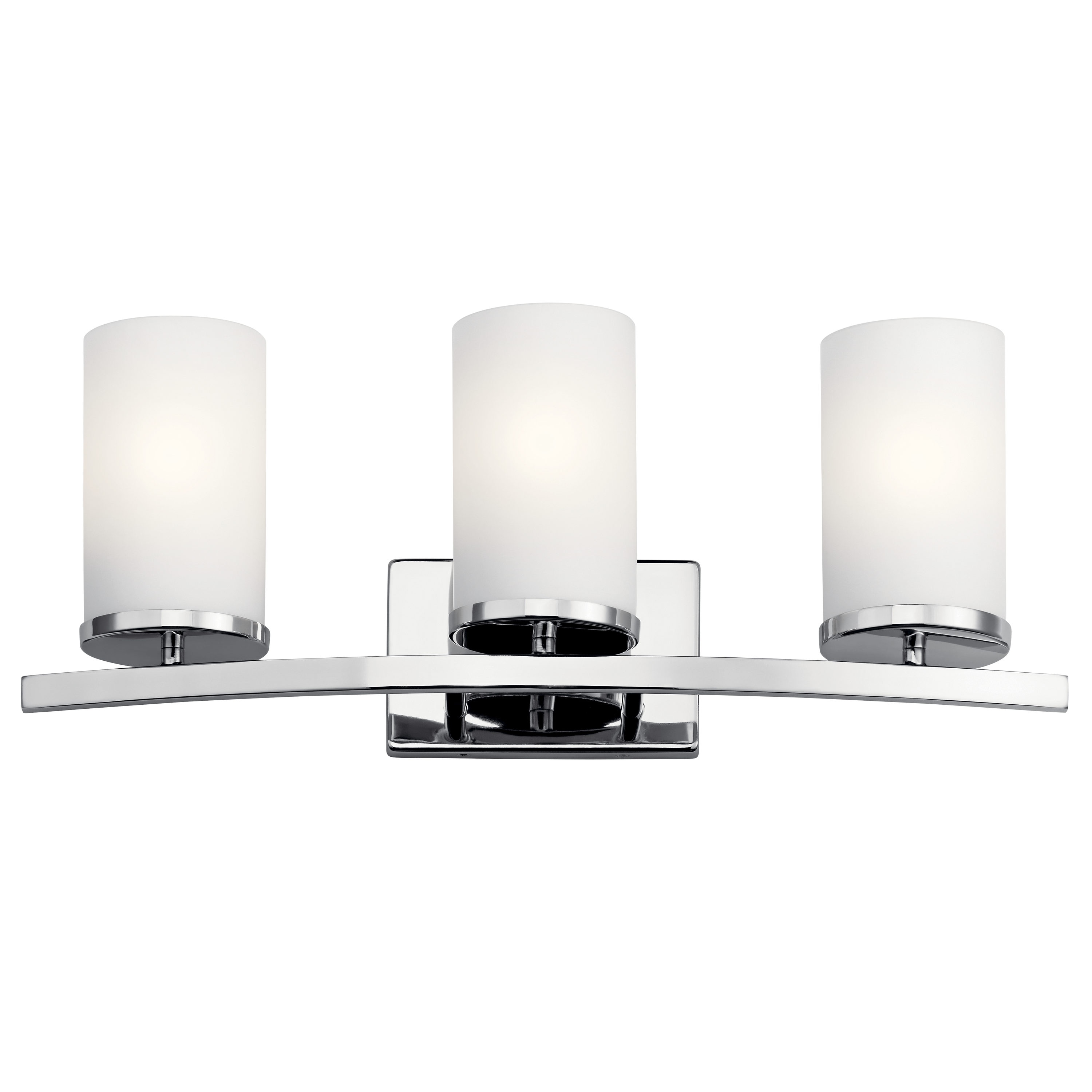Kichler 45497CH Crosby 23-in 3 -Light Chrome Modern/contemporary Vanity light