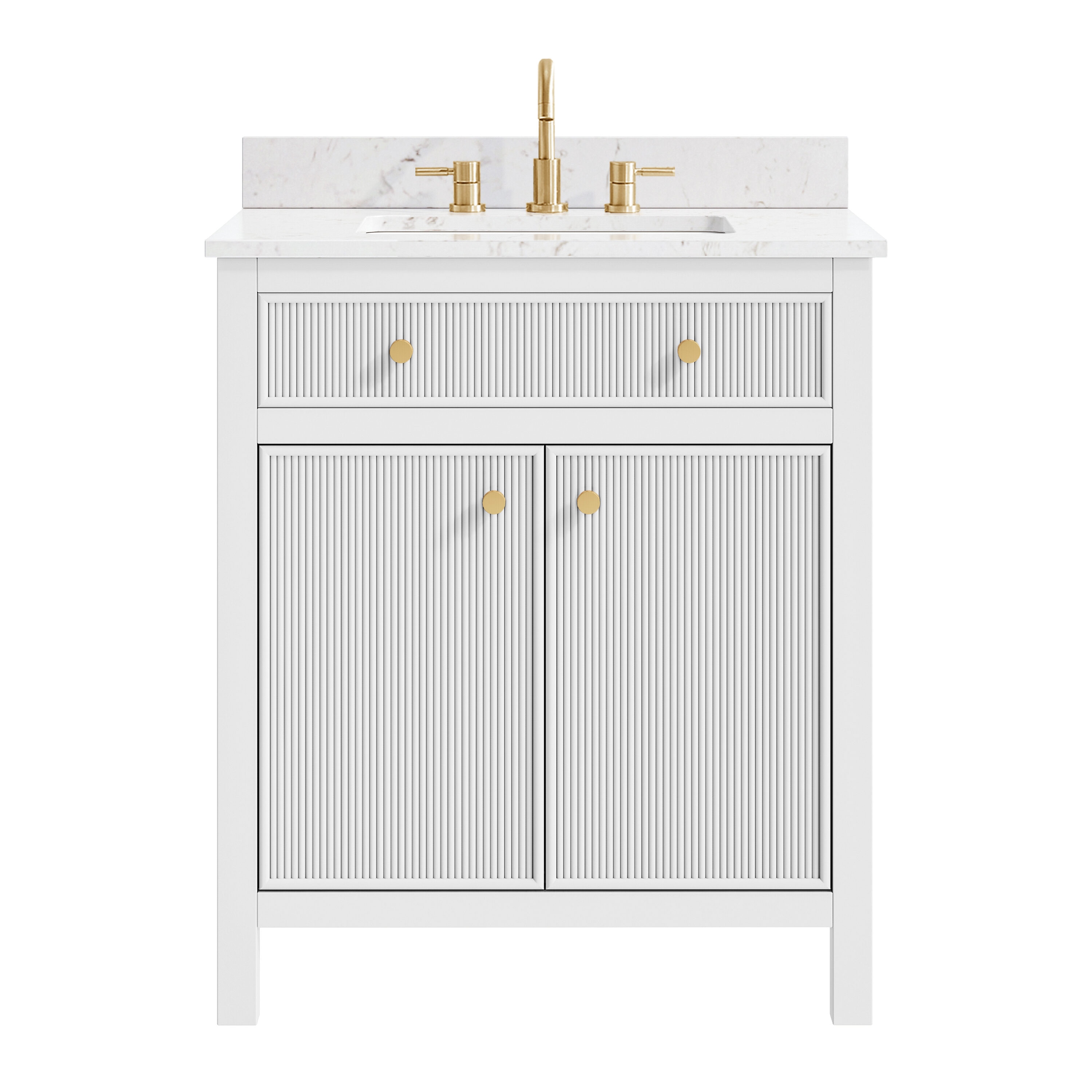 allen + roth L23011-VS30-WT Bath-Vanity-Combo - View #8