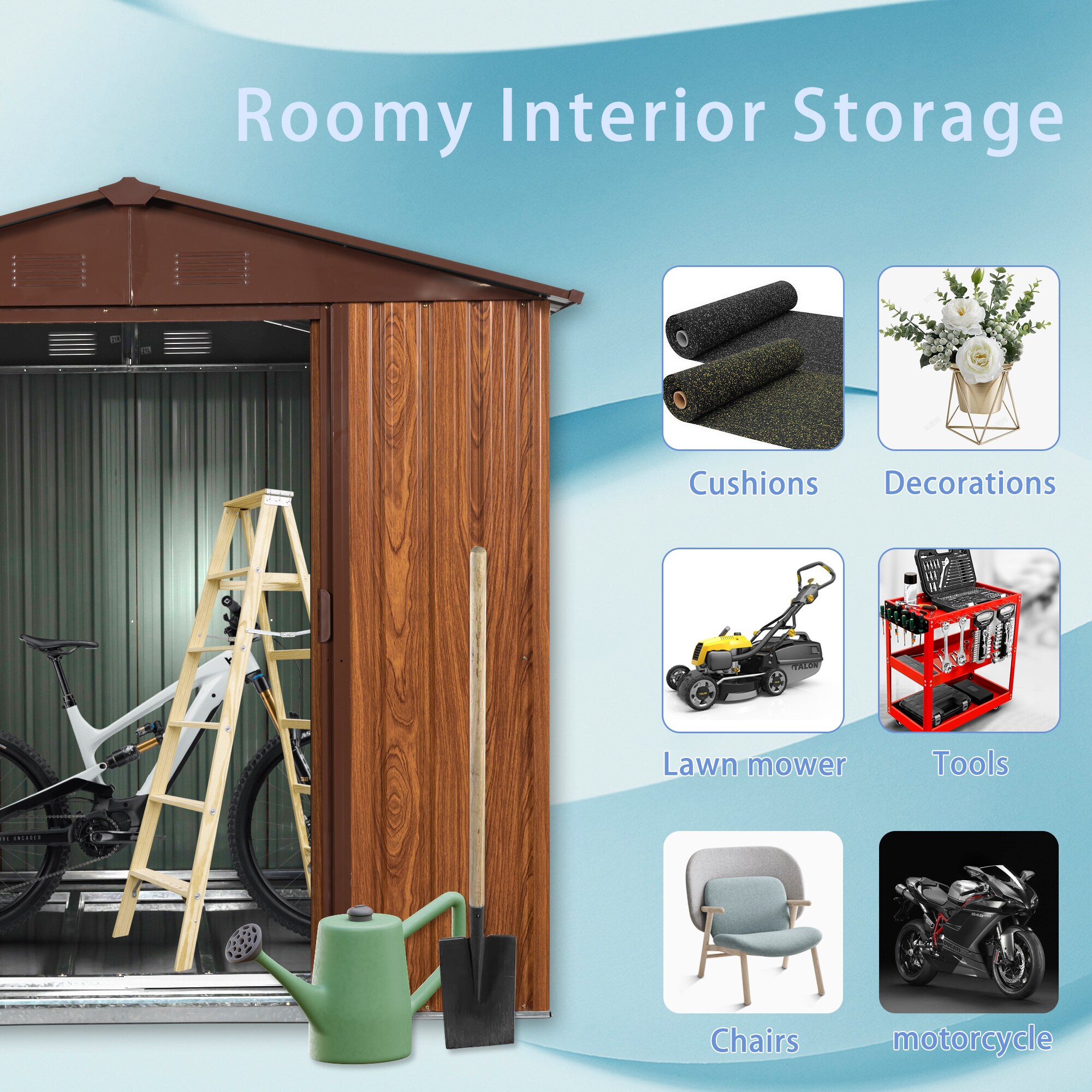 Poinic CURDS-57416-540 Metal-Storage-Buildings-Sheds - View #6