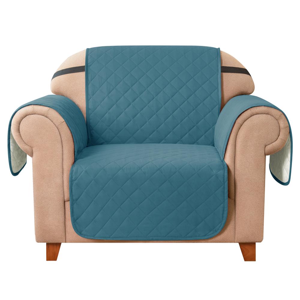 Details about   VGC  BLUE ARMCHAIR SLIPCOVER FITS CHAIR SIZES UP TO 245 x 60 cm 