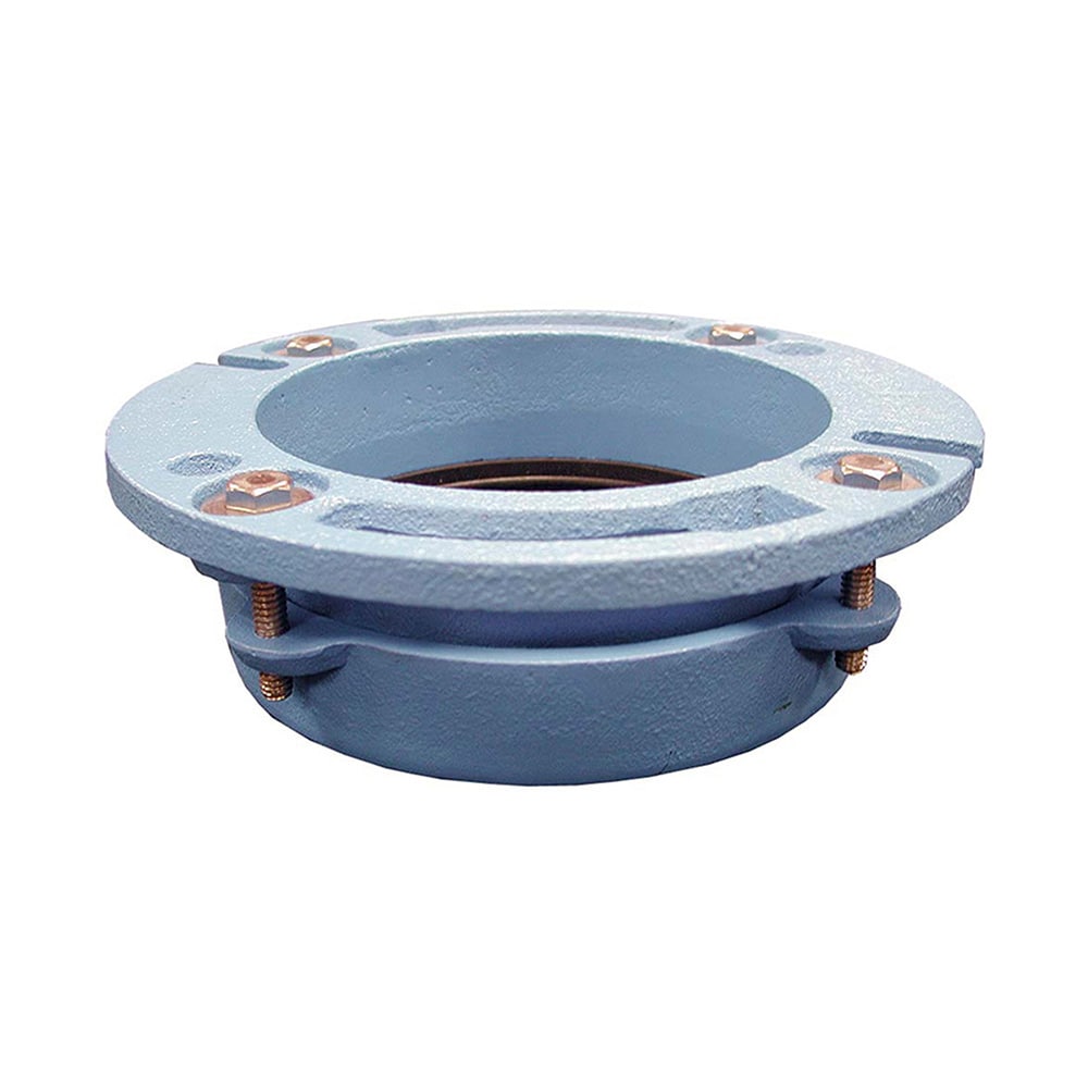 Jones Stephens C40440 3-Inches Blue Metal Toilet flange