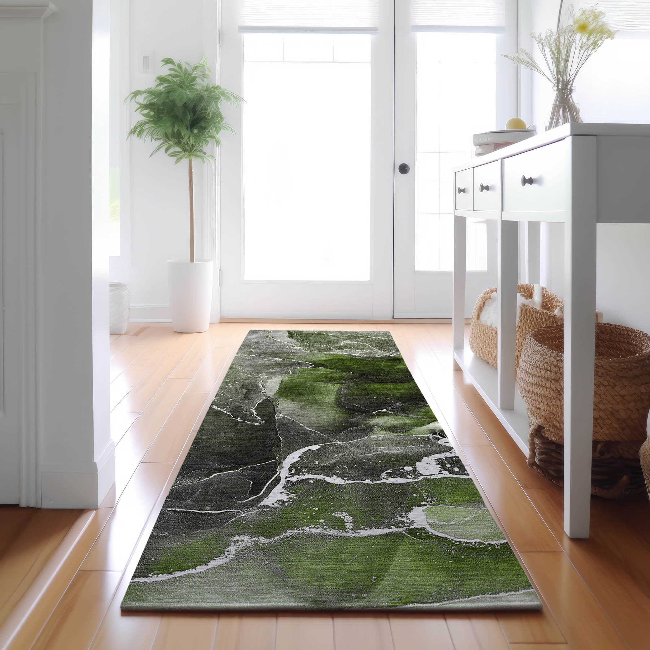 Addison Rugs AMF541NA8X10 Mayfield AMF541NA 8 x 10 (ft) Loomed Polyester Navy Rectangular Indoor Geometric Machine washable Area rug