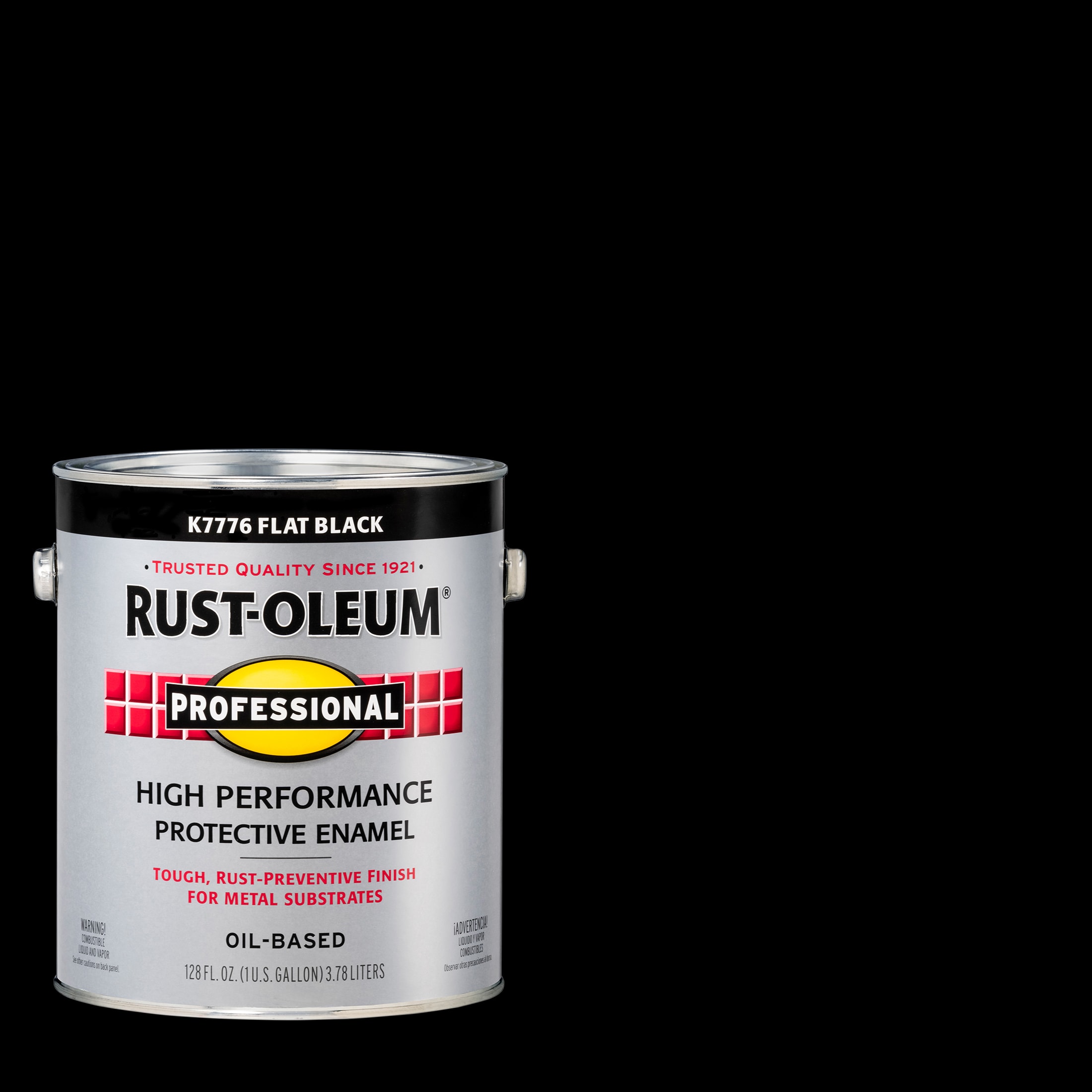 Rust-Oleum Professional Flat Black Interior/Exterior Oil-based ...