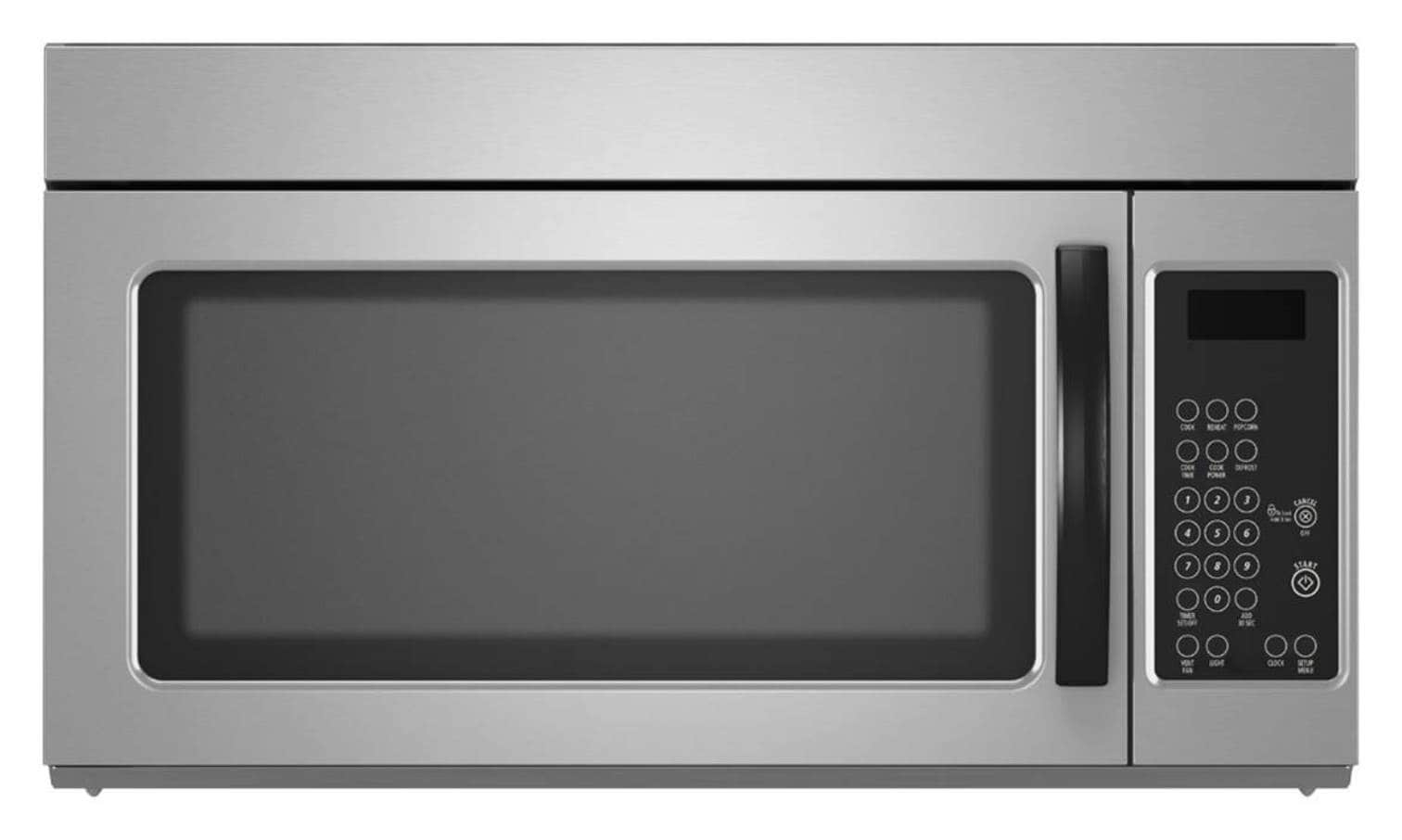 Smad 1.6 Cu. Ft. Over the Range Microwave 30 Inch with Vent, 1000 Watts  Rangetop Microwave with 300 CFM, ECO Mode, LED Lighting and Child Lock
