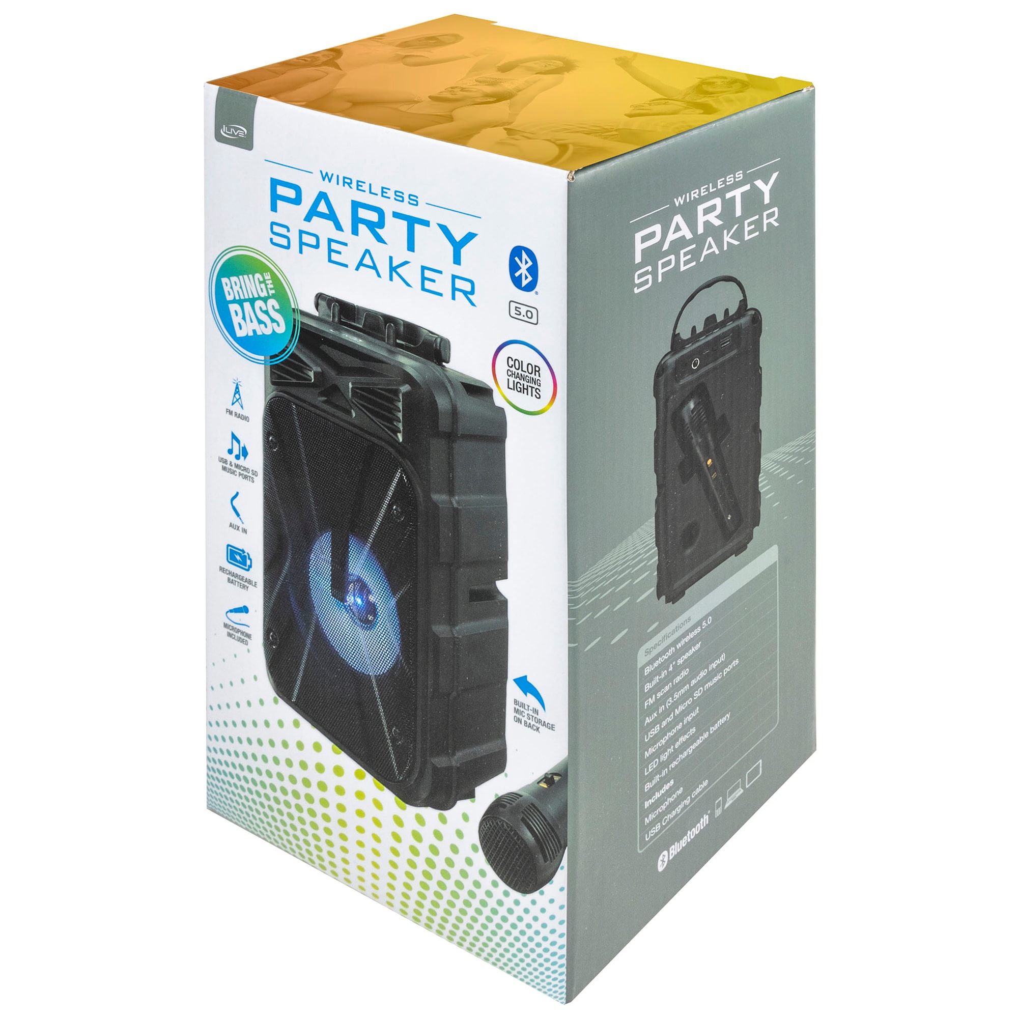 iLive ISB202B Portable-Speakers - View #2