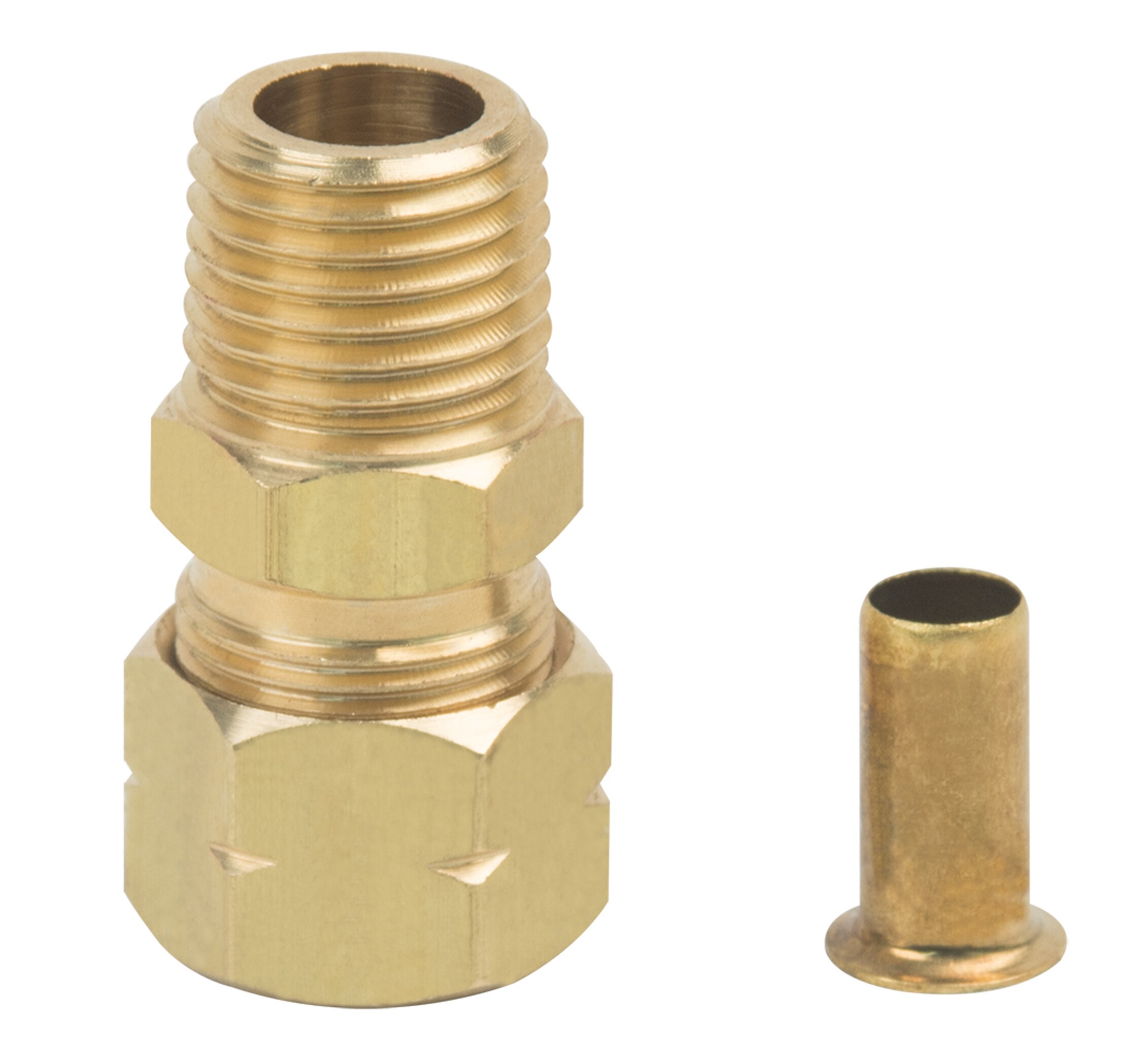 1/4 in. OD Compression x 1/2 in. MIP Brass Adapter Fitting