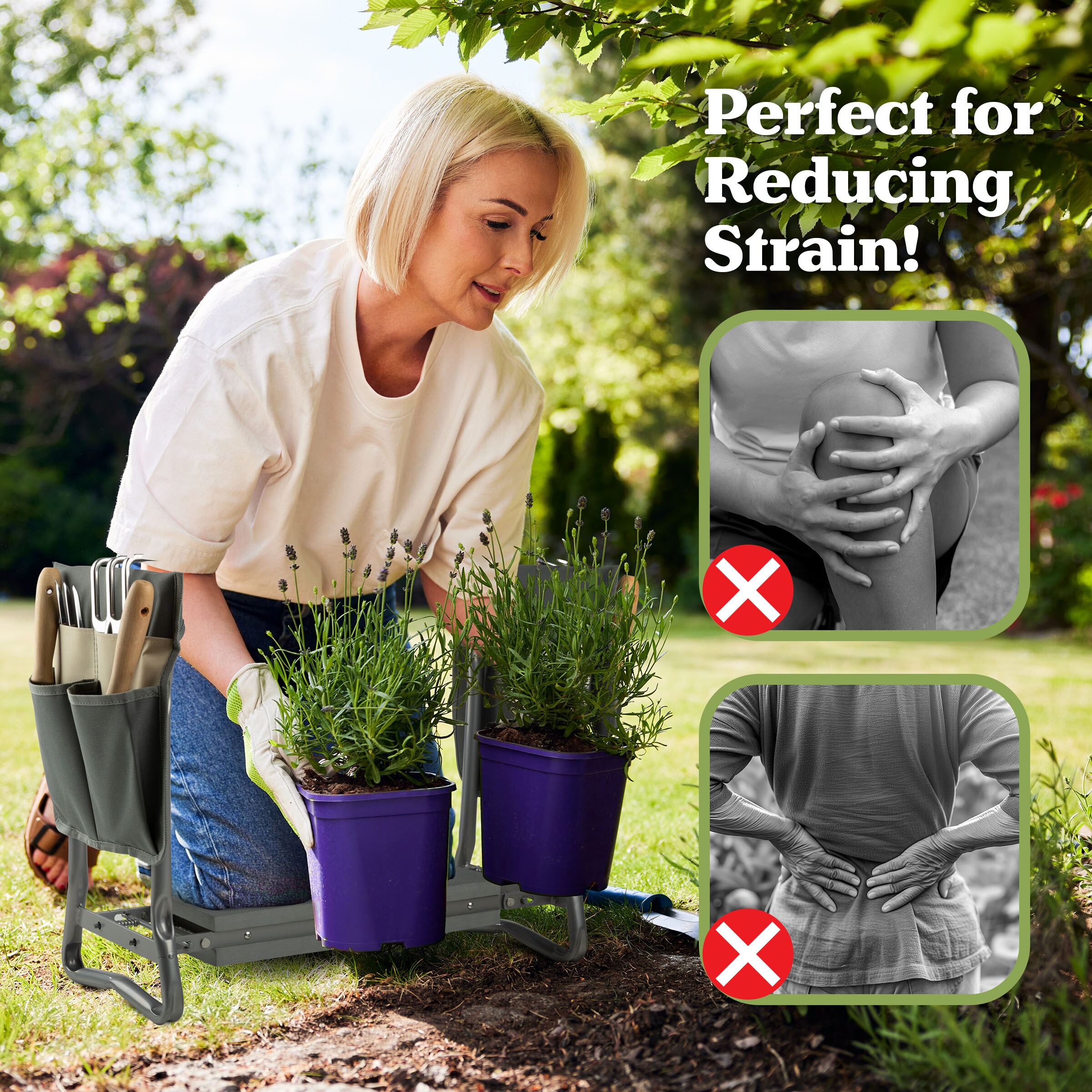 Pure Garden 50-LG1496 Kneeling-Pads - View #4