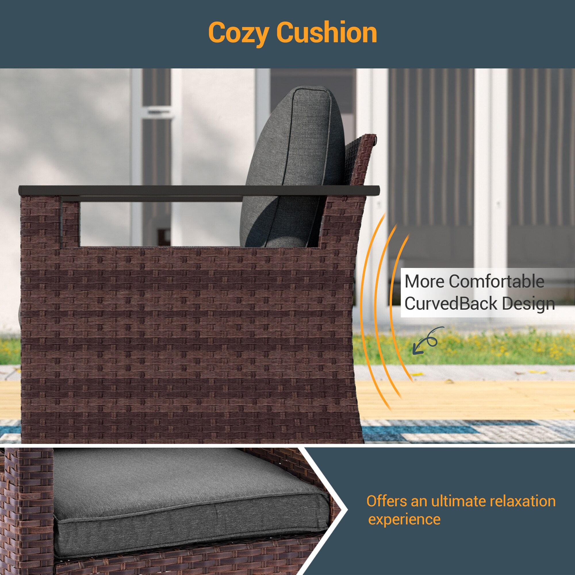 Sonkuki SD-PS-126S1BBK Patio-Conversation-Sets - View #4