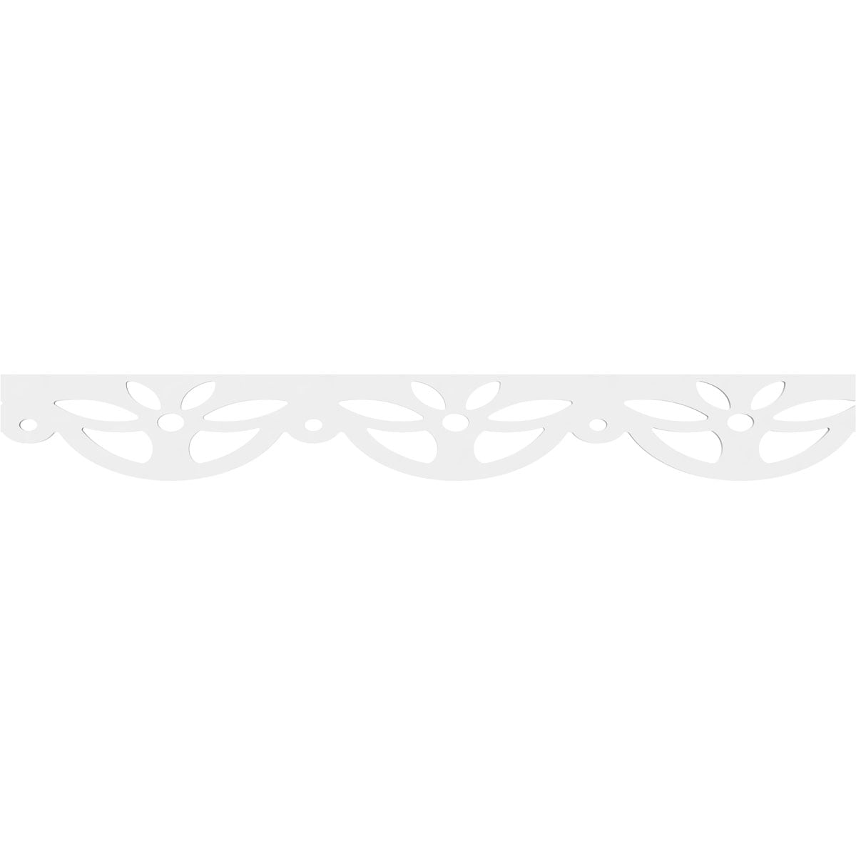 Weston 48-Inch White PVC Decorative Running Trim